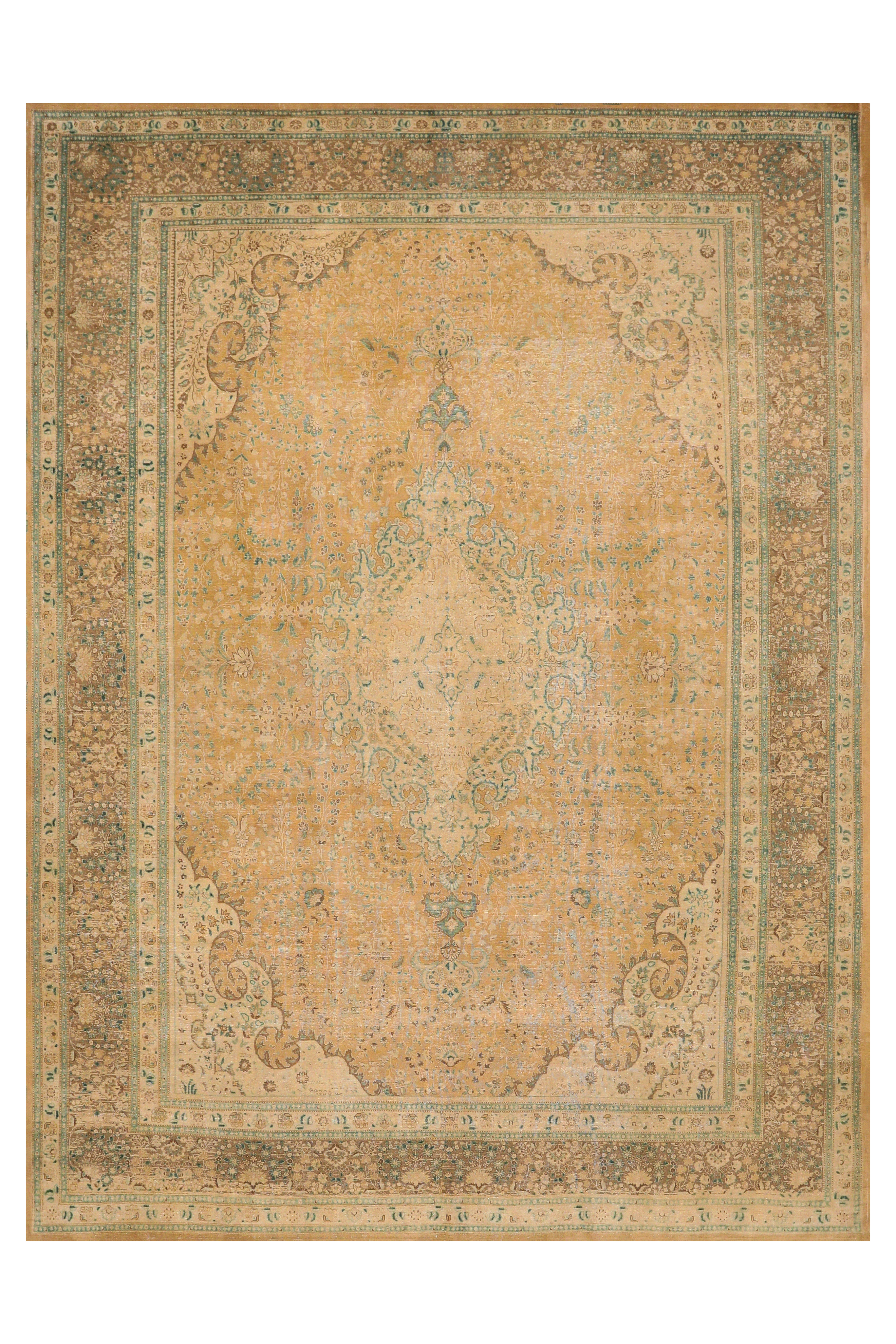 Antique Persian Tabriz Traditional Rug 94549