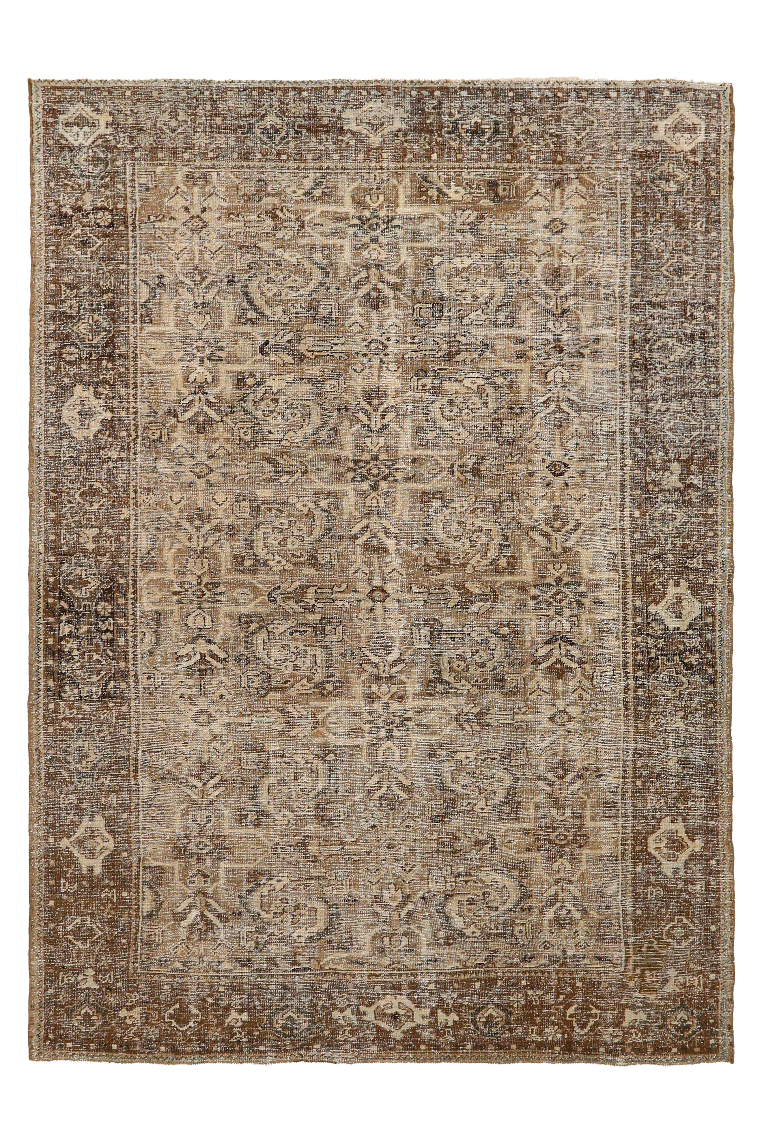 Antique Persian Mahal Traditional Rug 94553