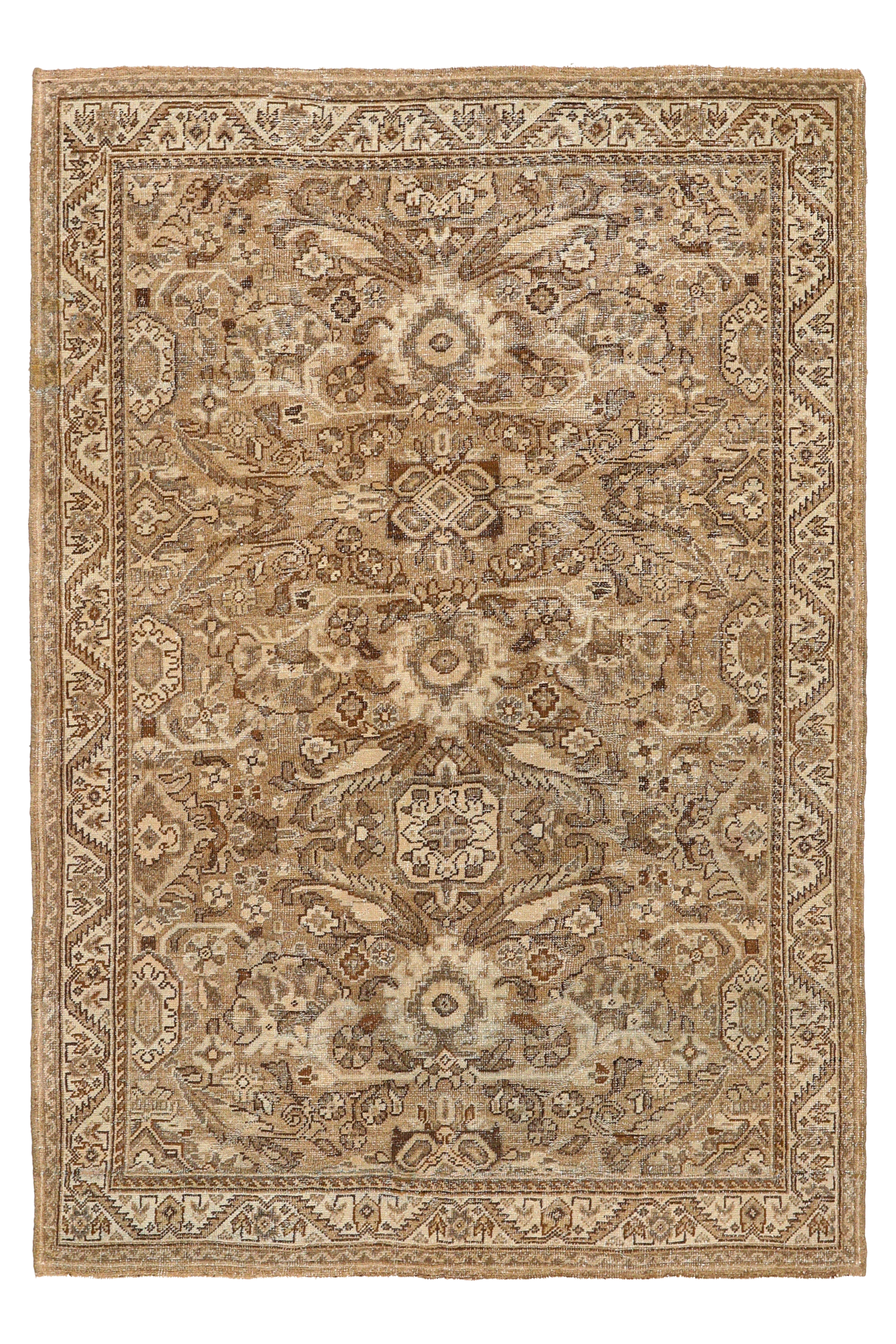 Antique Persian Mahal Traditional Rug 94558