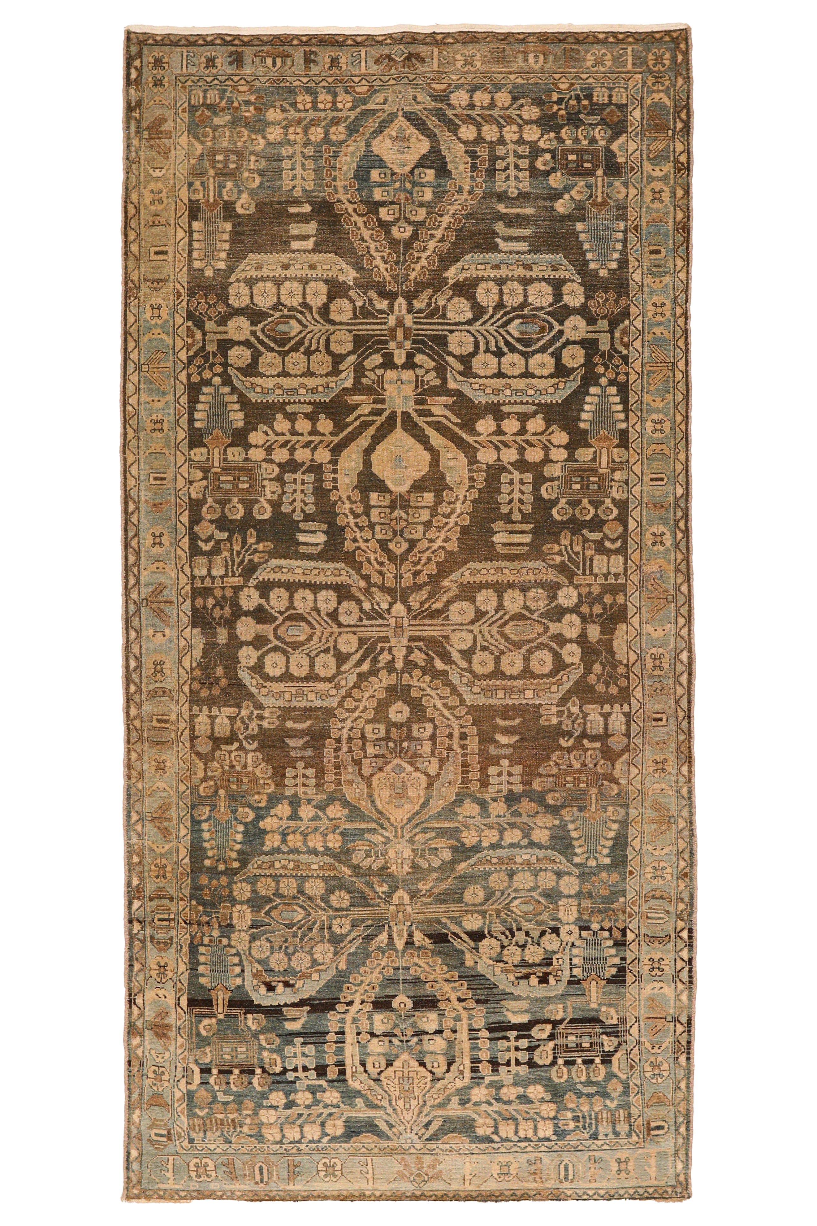 Antique Persian Malayer Traditional Rug 94568
