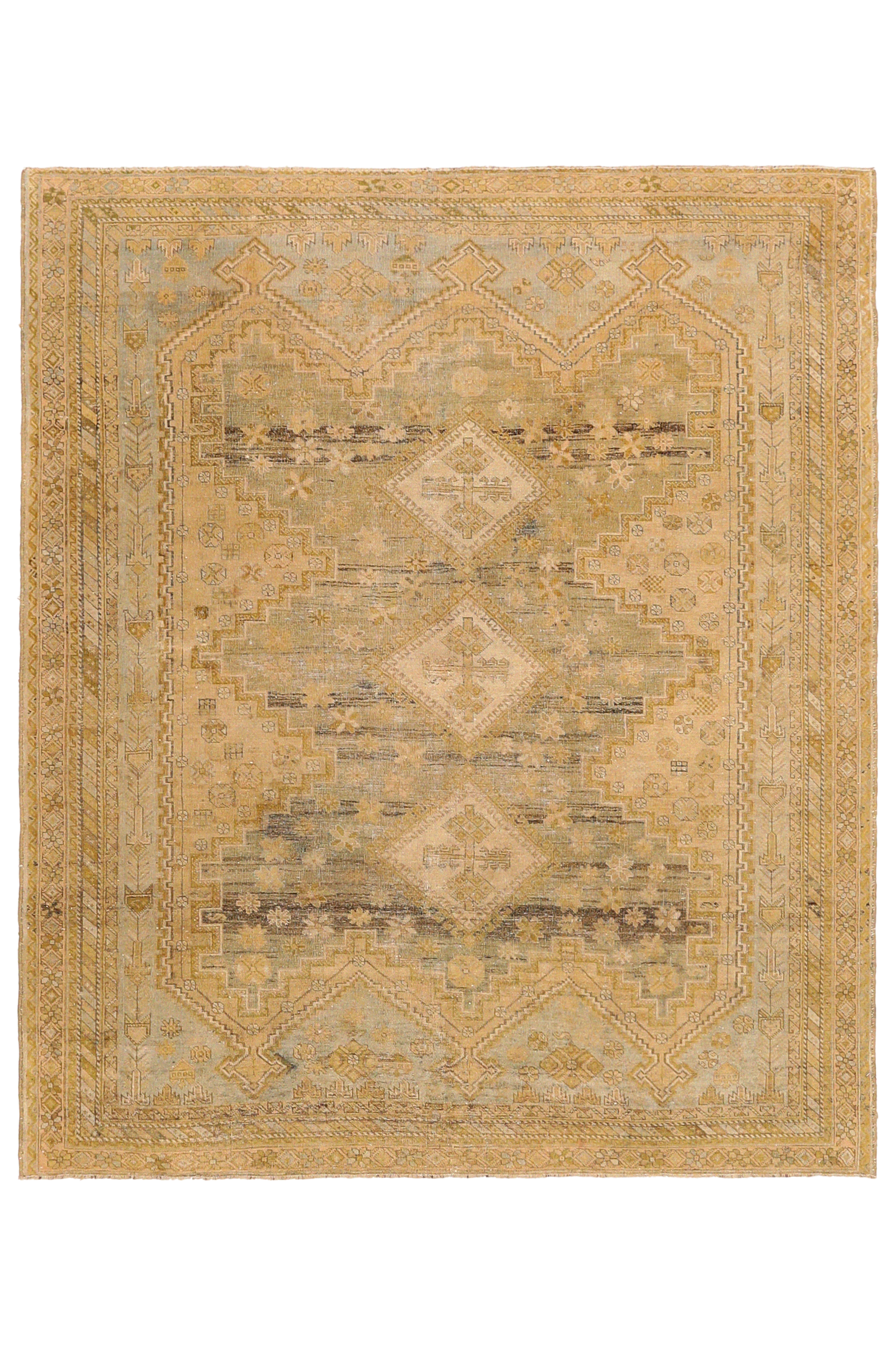 Antique Persian Malayer Traditional Rug 94576