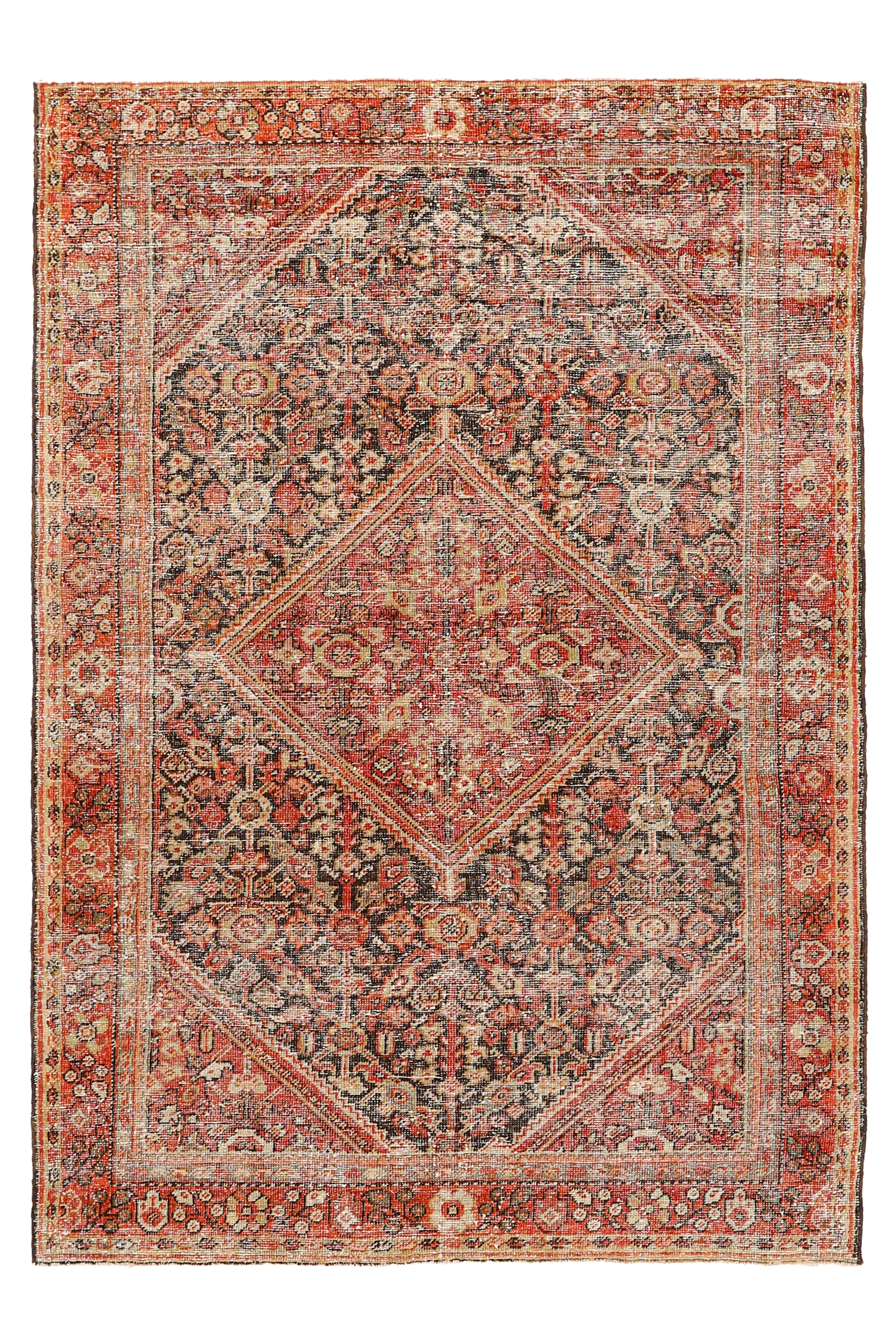 Antique Persian Mahal Traditional Rug 94582