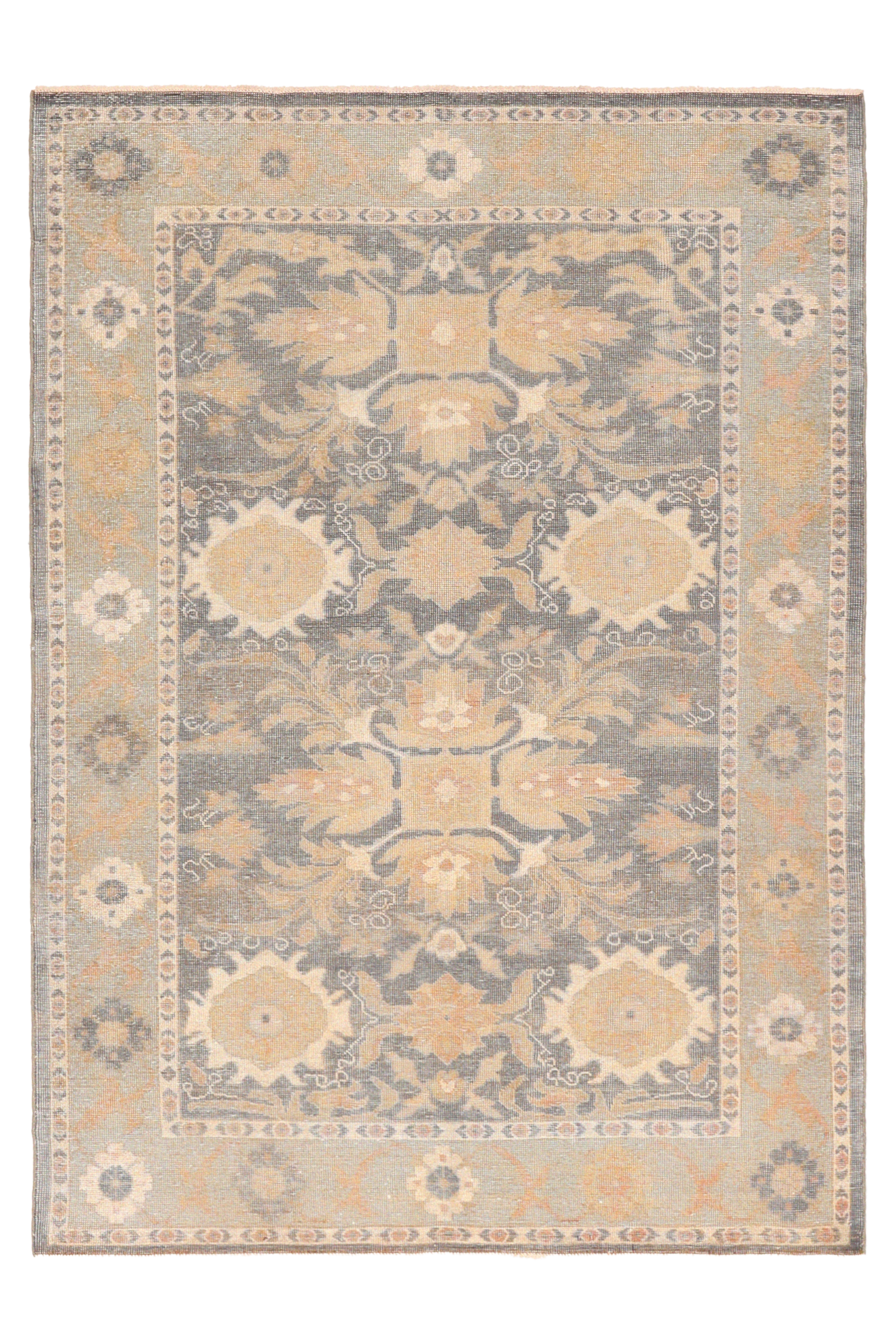 Antique Persian Mahal Traditional Rug 94583