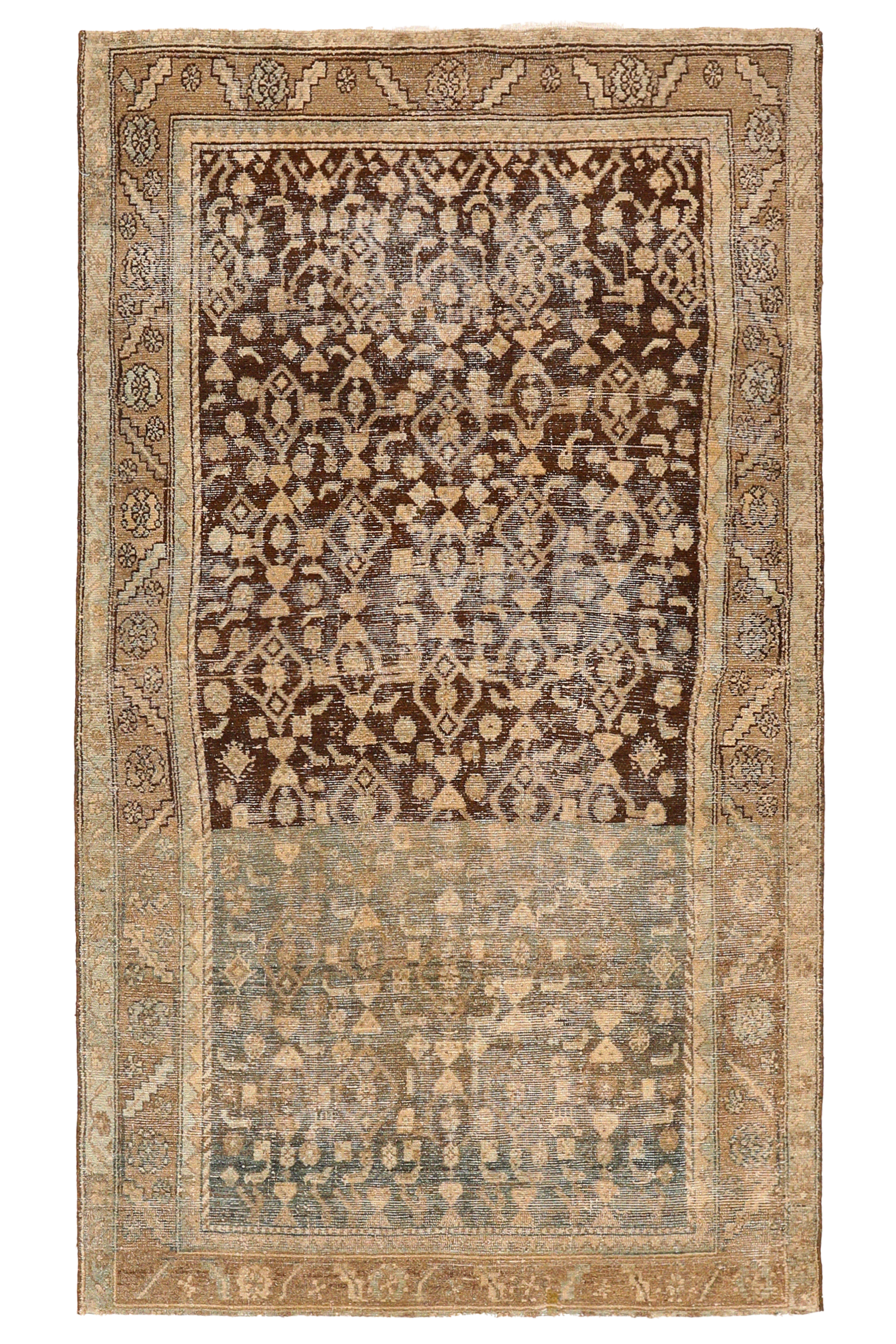 Antique Persian Malayer Traditional Rug 94585