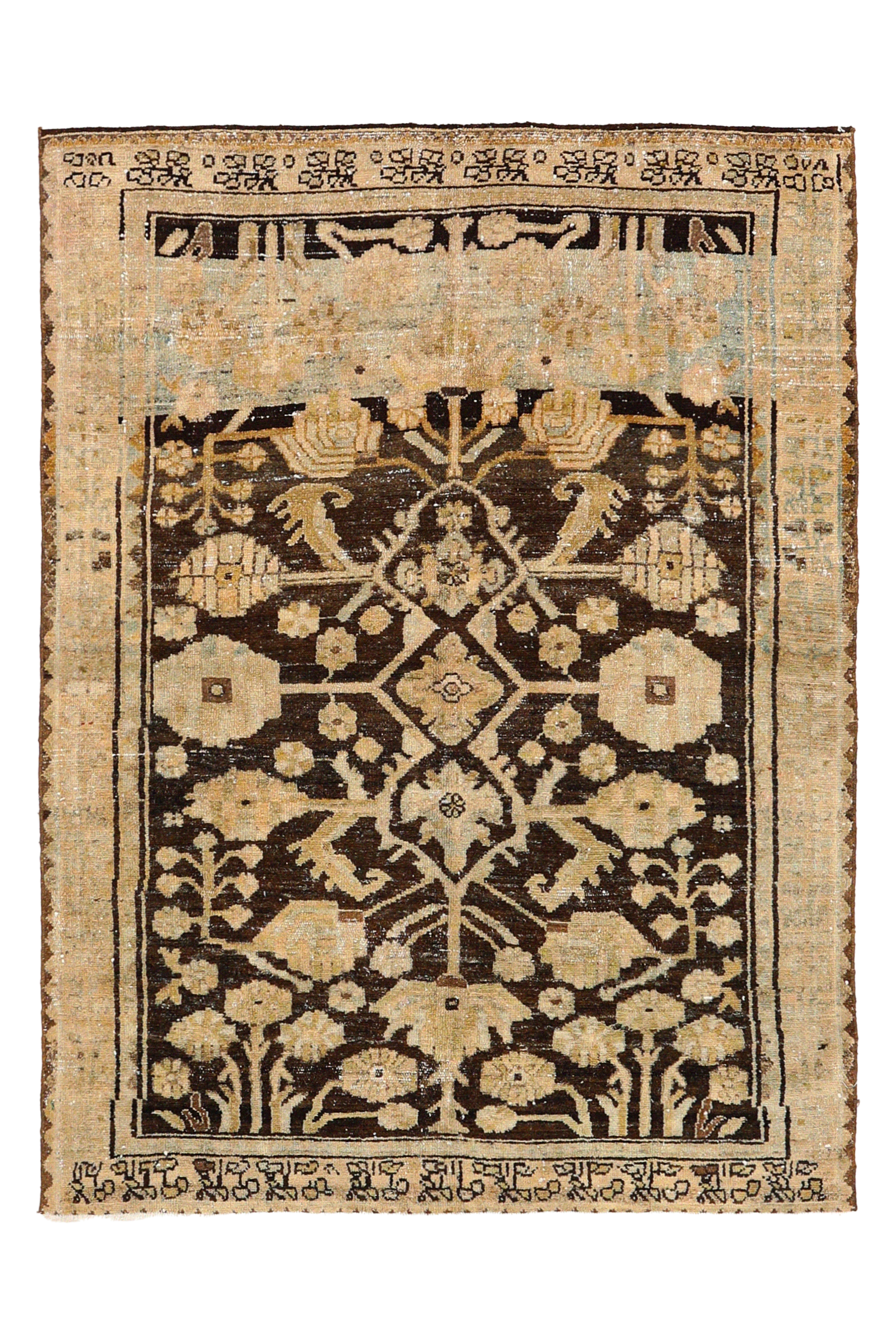 Antique Persian Malayer Transitional Rug 94586