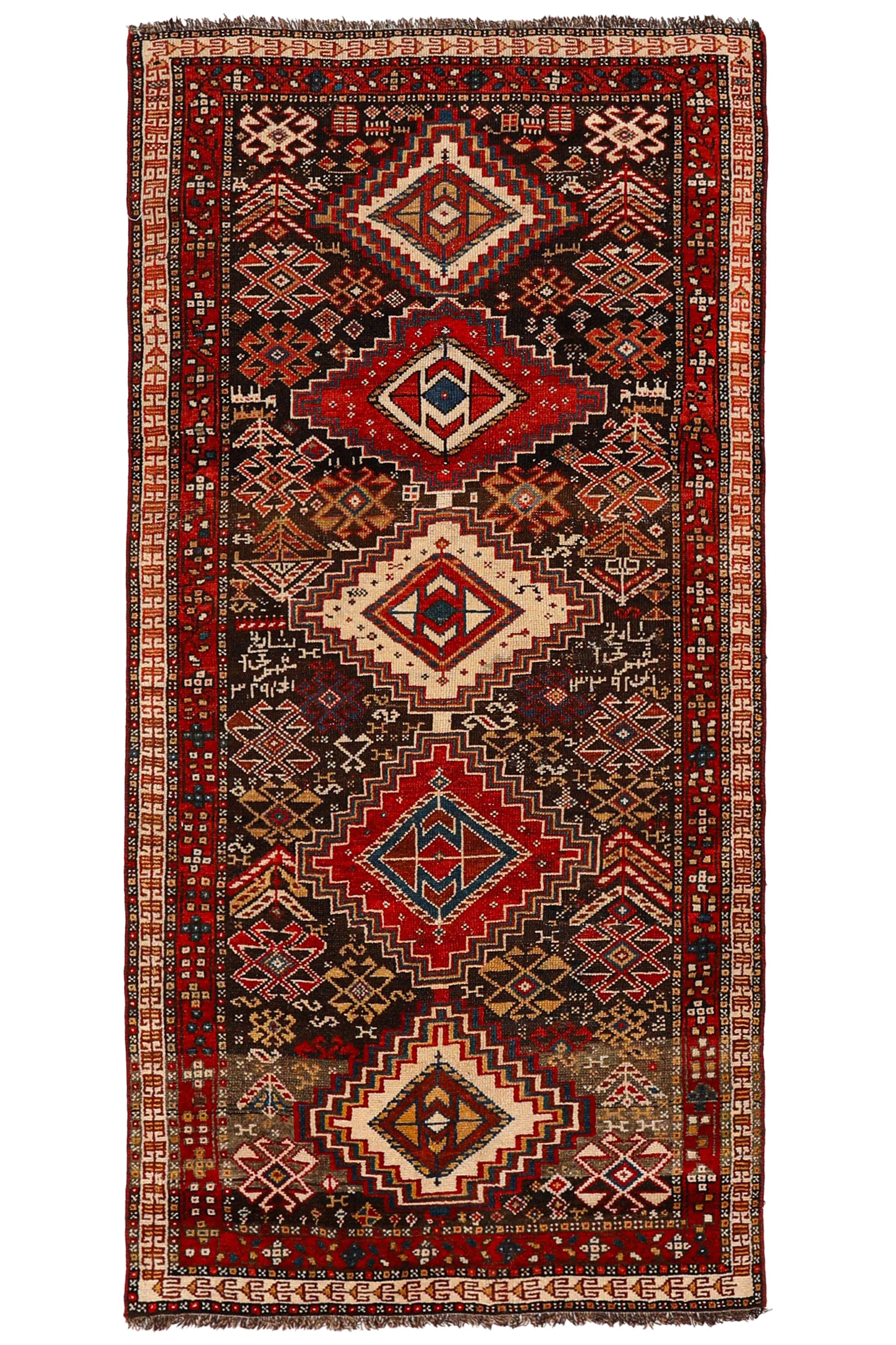 Antique Persian Kurdish Traditional Rug 94588