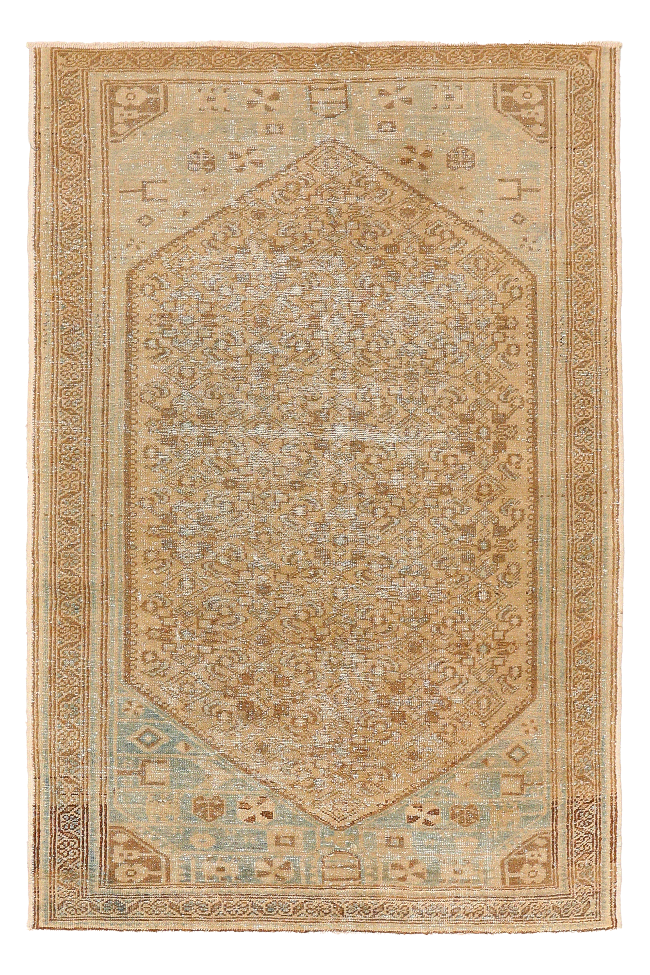 Antique Persian Mahal Traditional Rug 94592