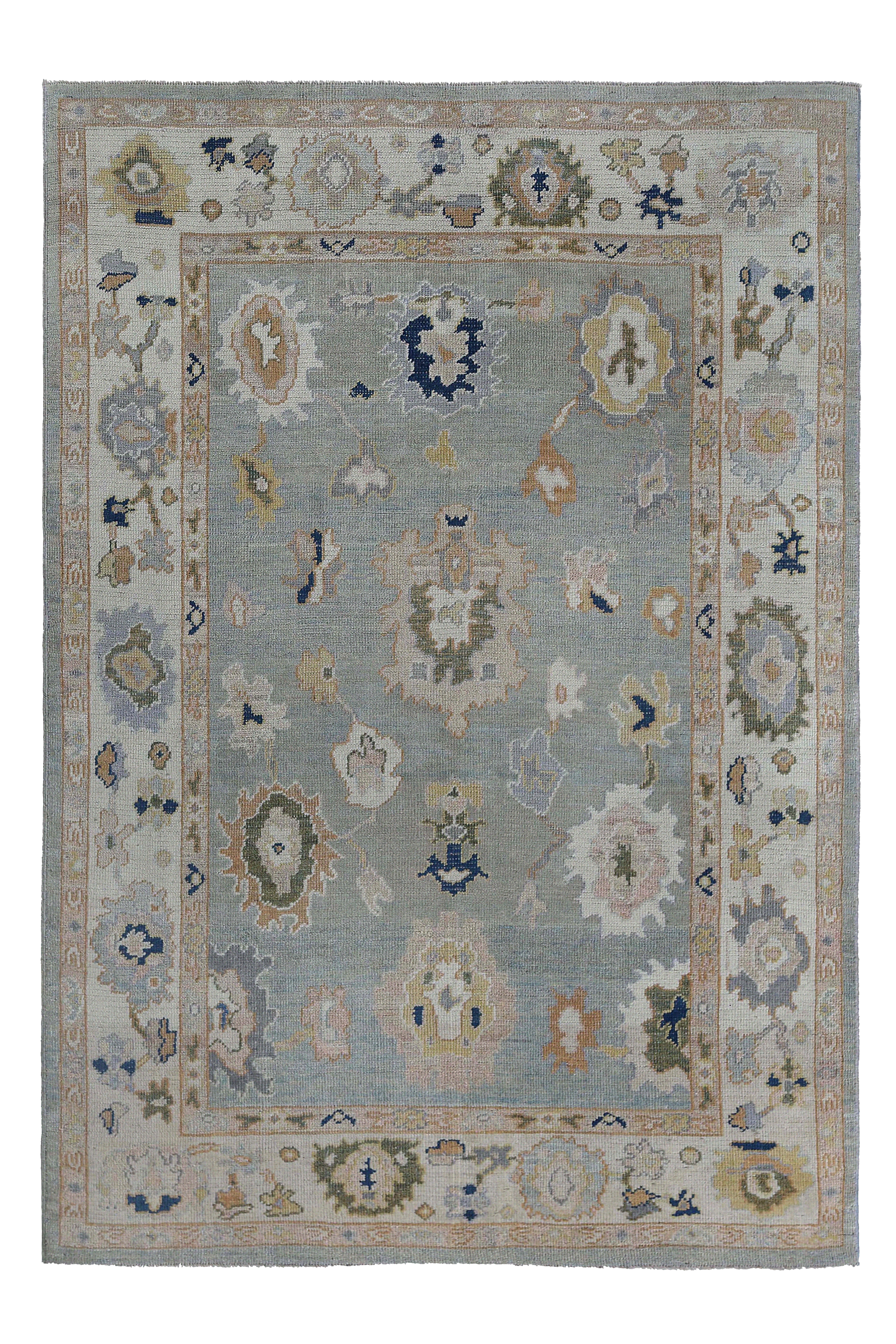 Turkey Oushak Tribal Rug 95495