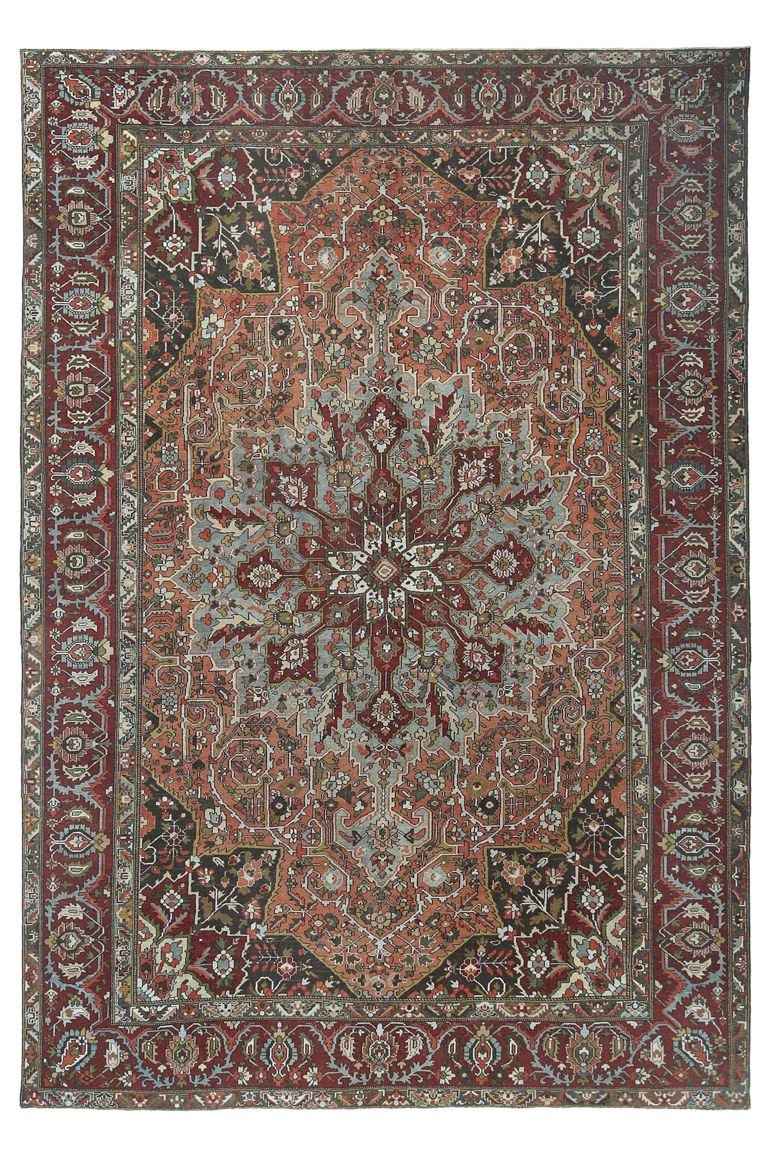 Antique Persian Bakhtiar Traditional Rug 96661