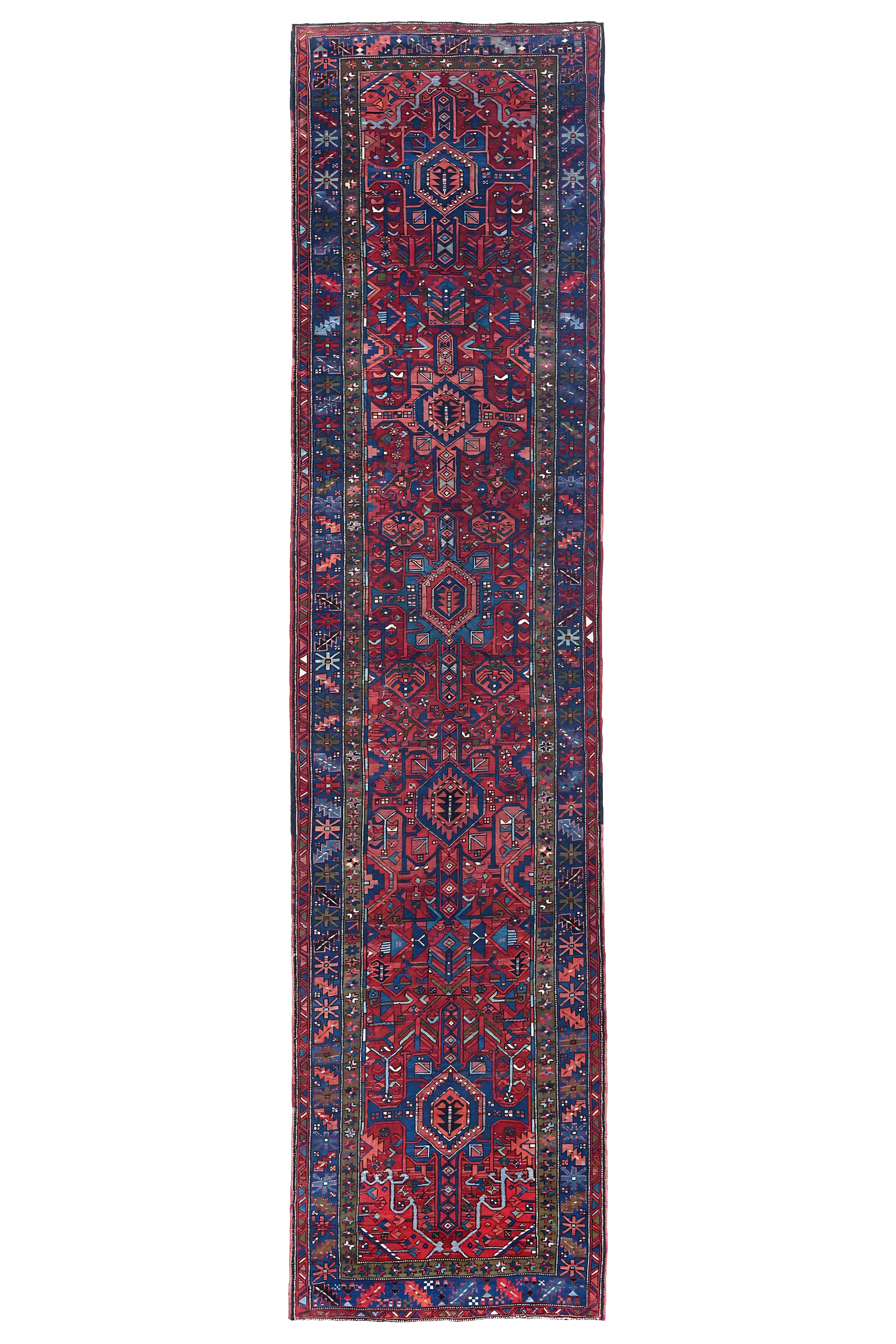 Antique Persian Heriz Traditional Rug 96663