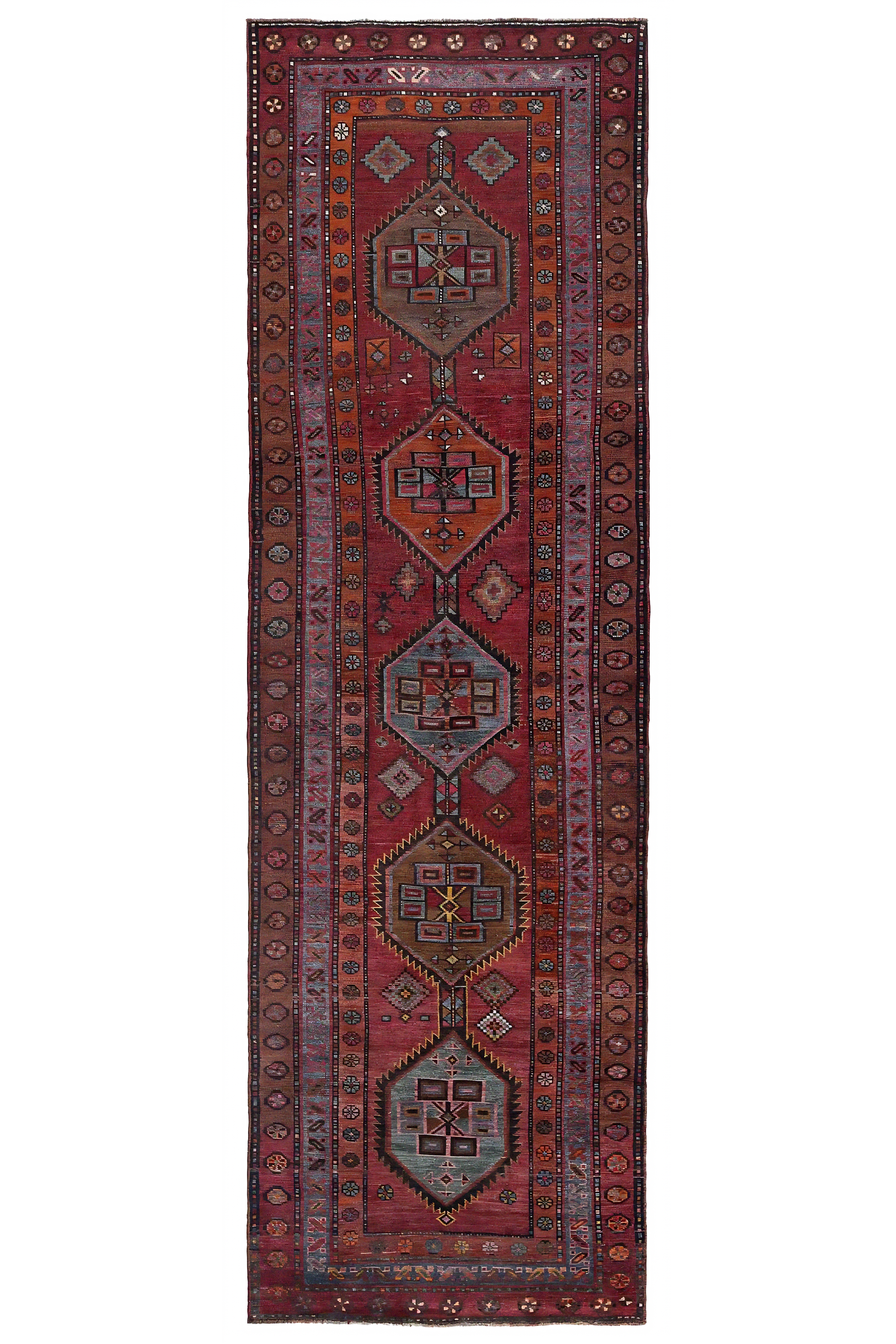 Antique Persian Bijar Traditional Rug 96669