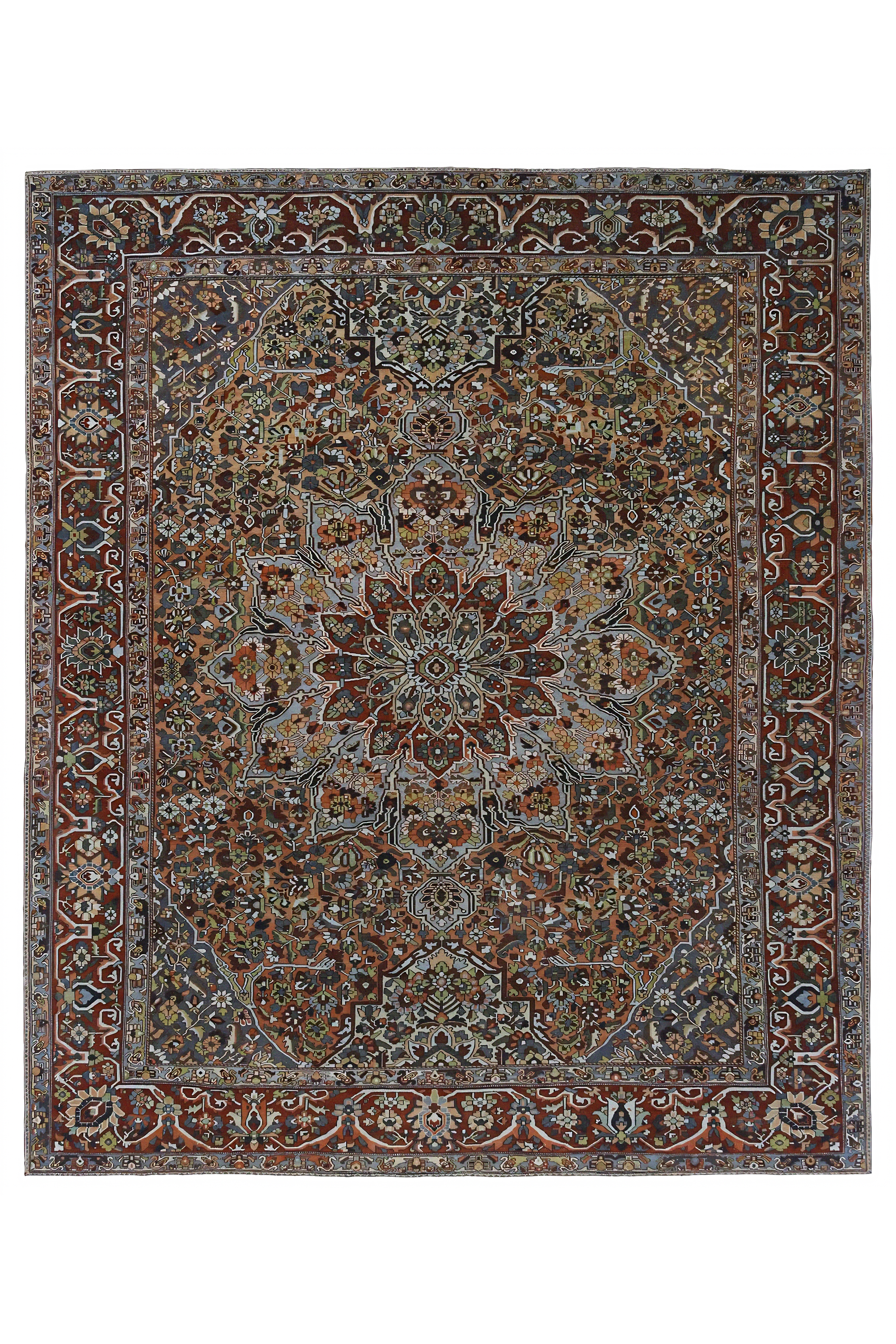 Antique Persian Bakhtiar Traditional Rug 96680
