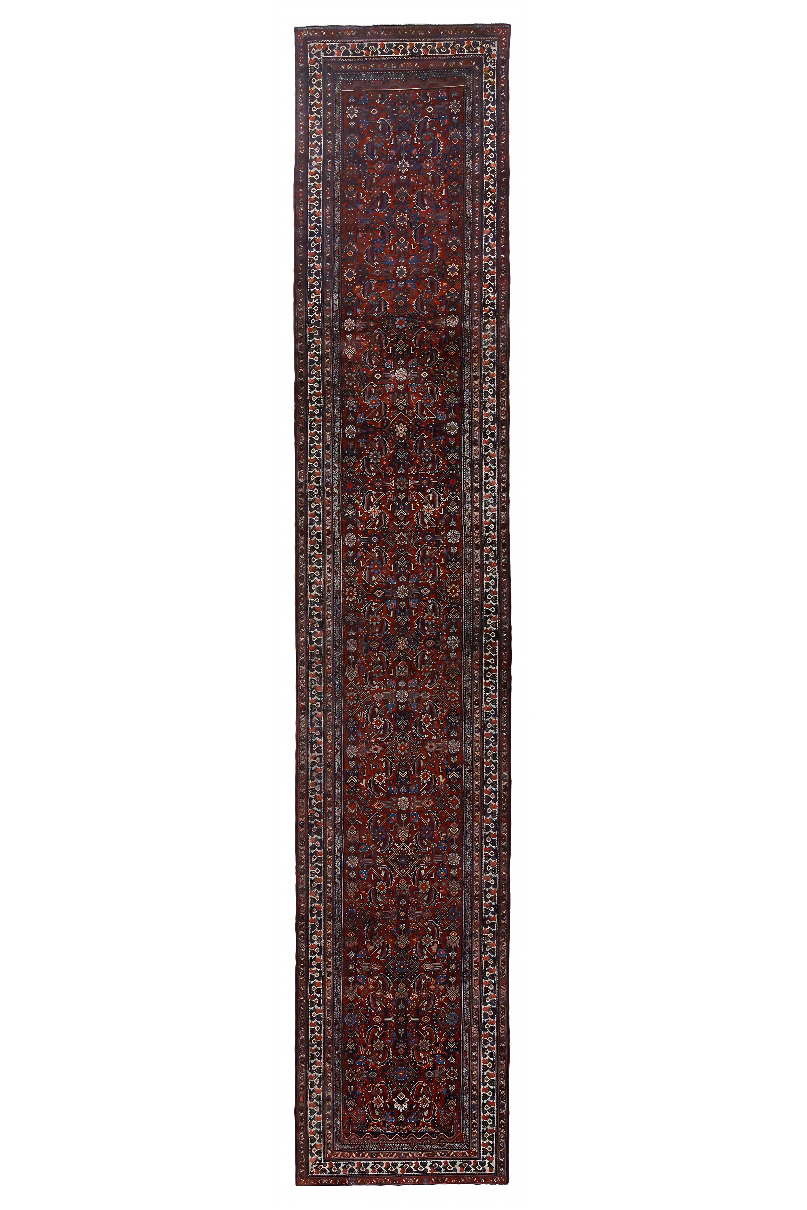 Antique Persian Malayer Traditional Rug 96681