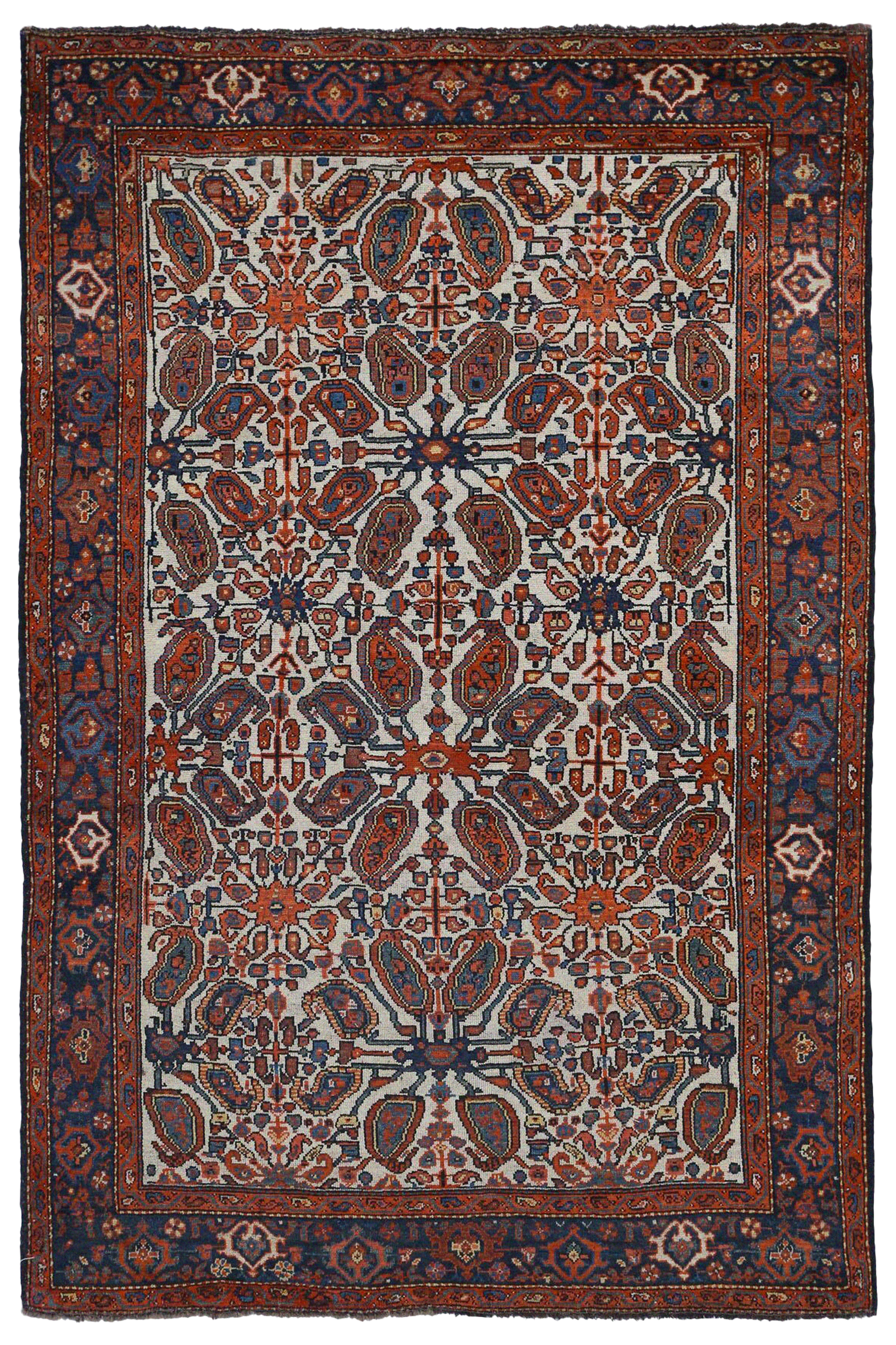Antique Persian Malayer Traditional Rug 96682