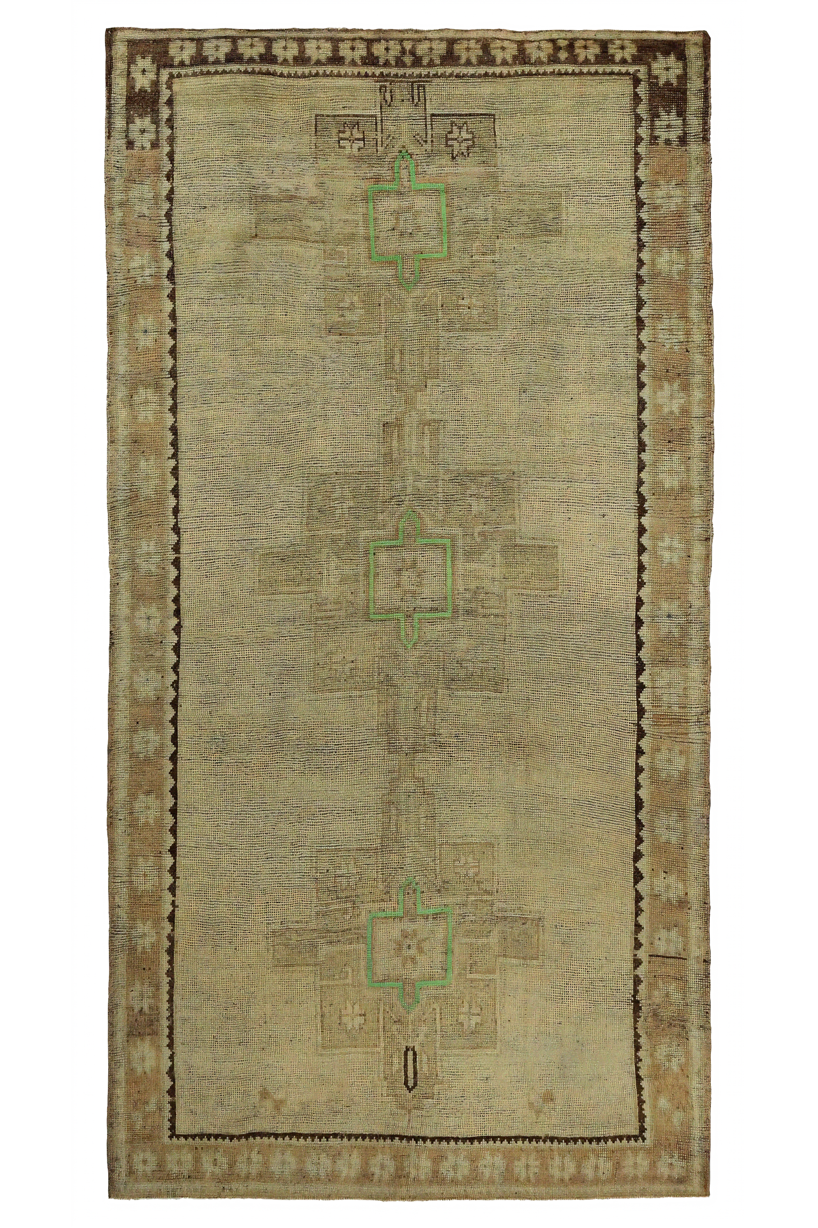 Antique Persian Azarbaijan Transitional Rug 96684