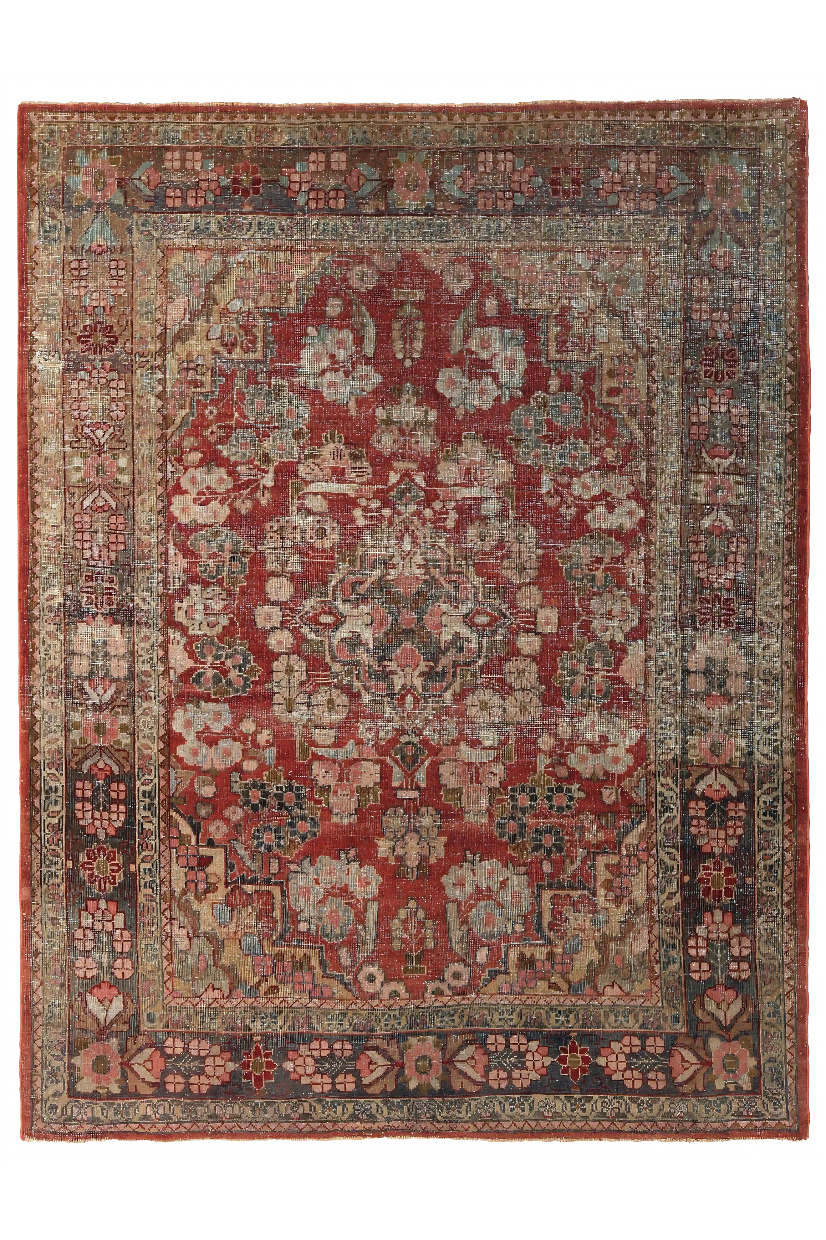 Antique Persian Mahal Traditional Rug 96708