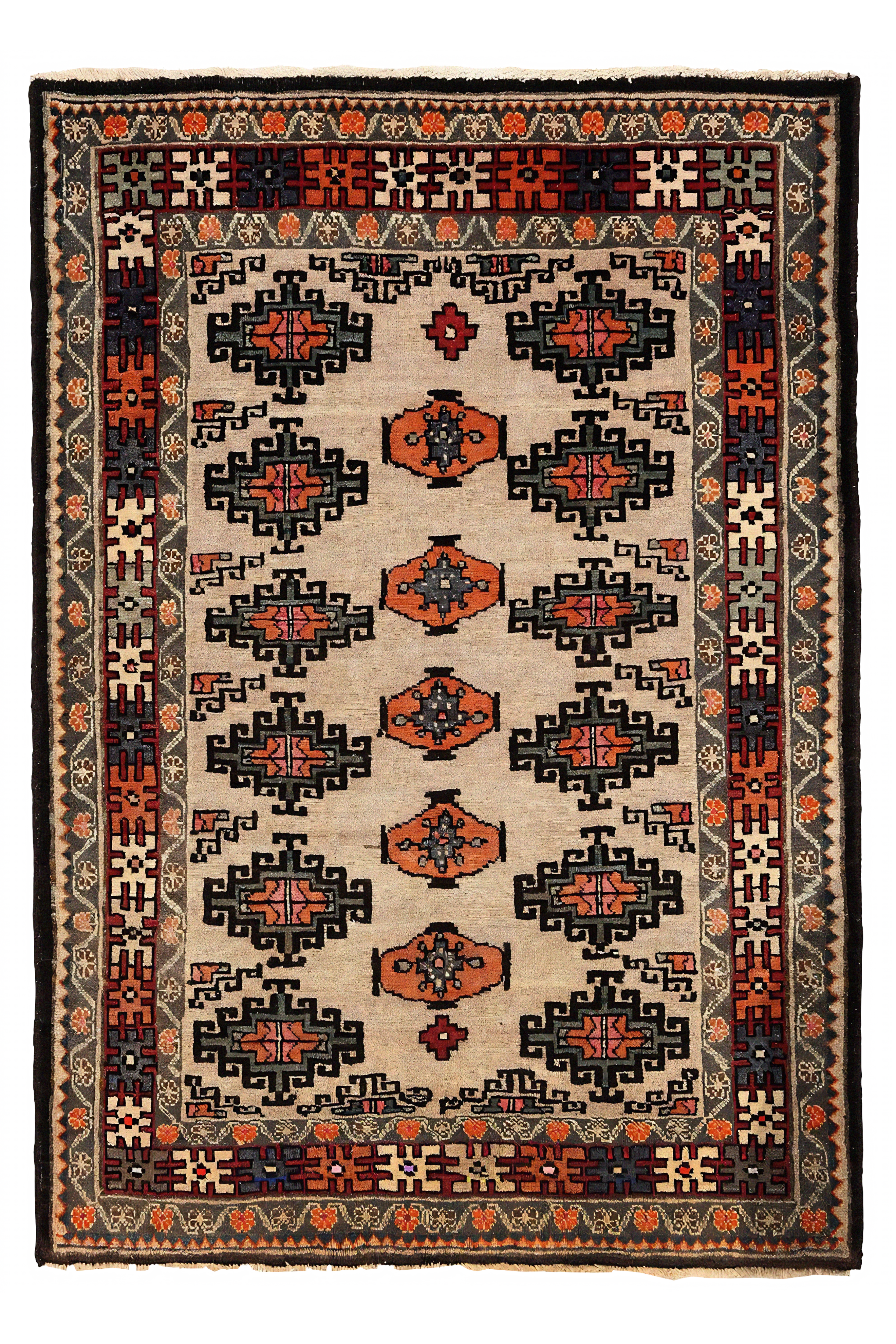 Antique Persian Semnan Traditional Rug 96711