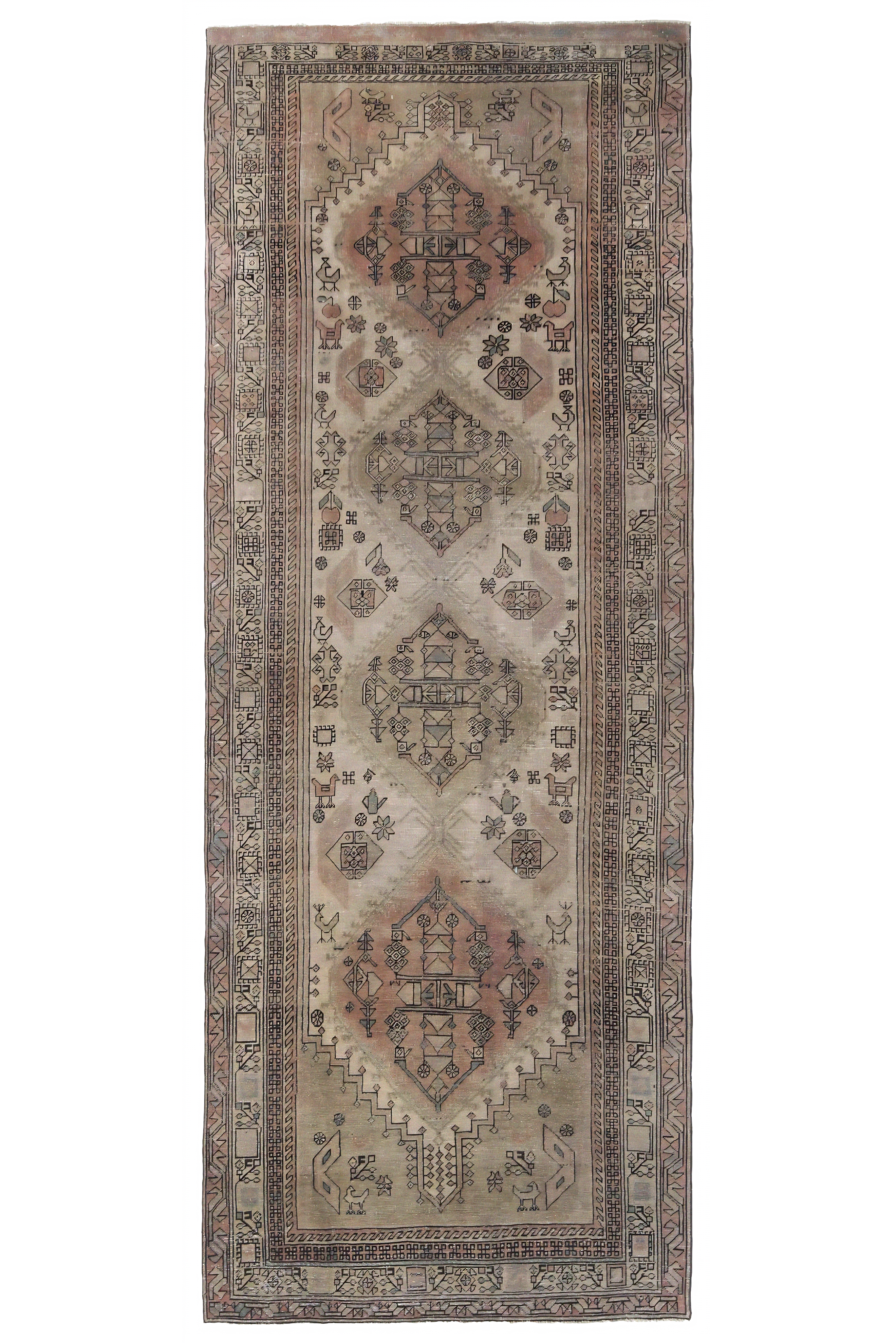 Antique Persian Azarbaijan Traditional Rug 96716