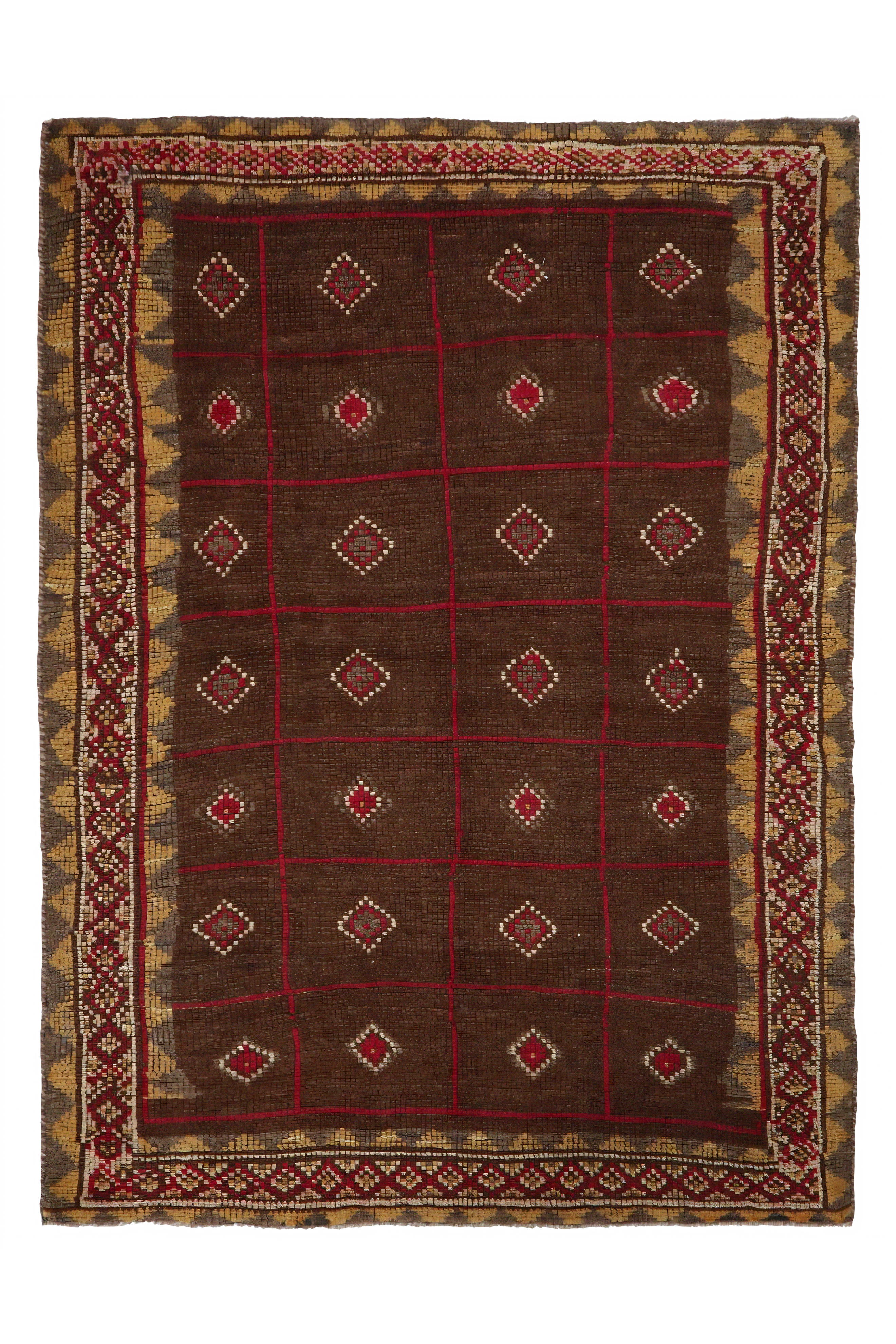 Antique Persian Gabbeh Transitional Rug 96736