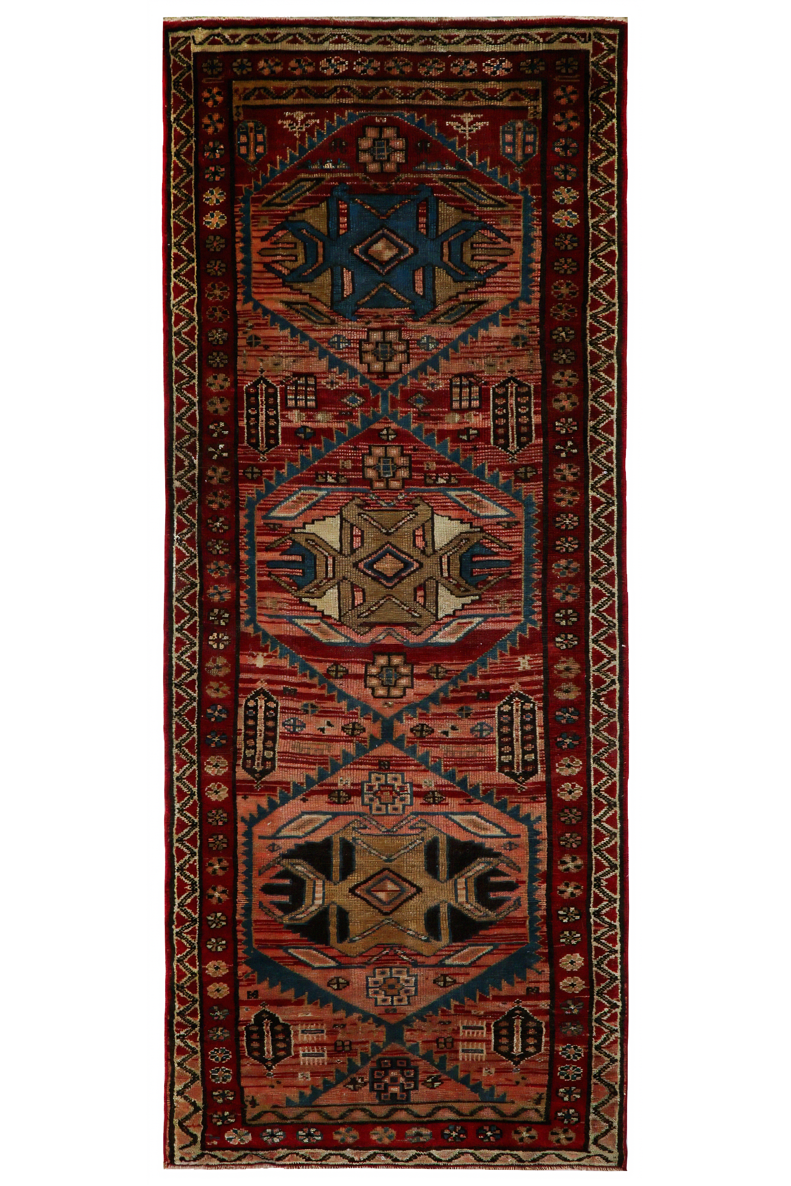Antique Persian Azarbaijan Traditional Rug 96748