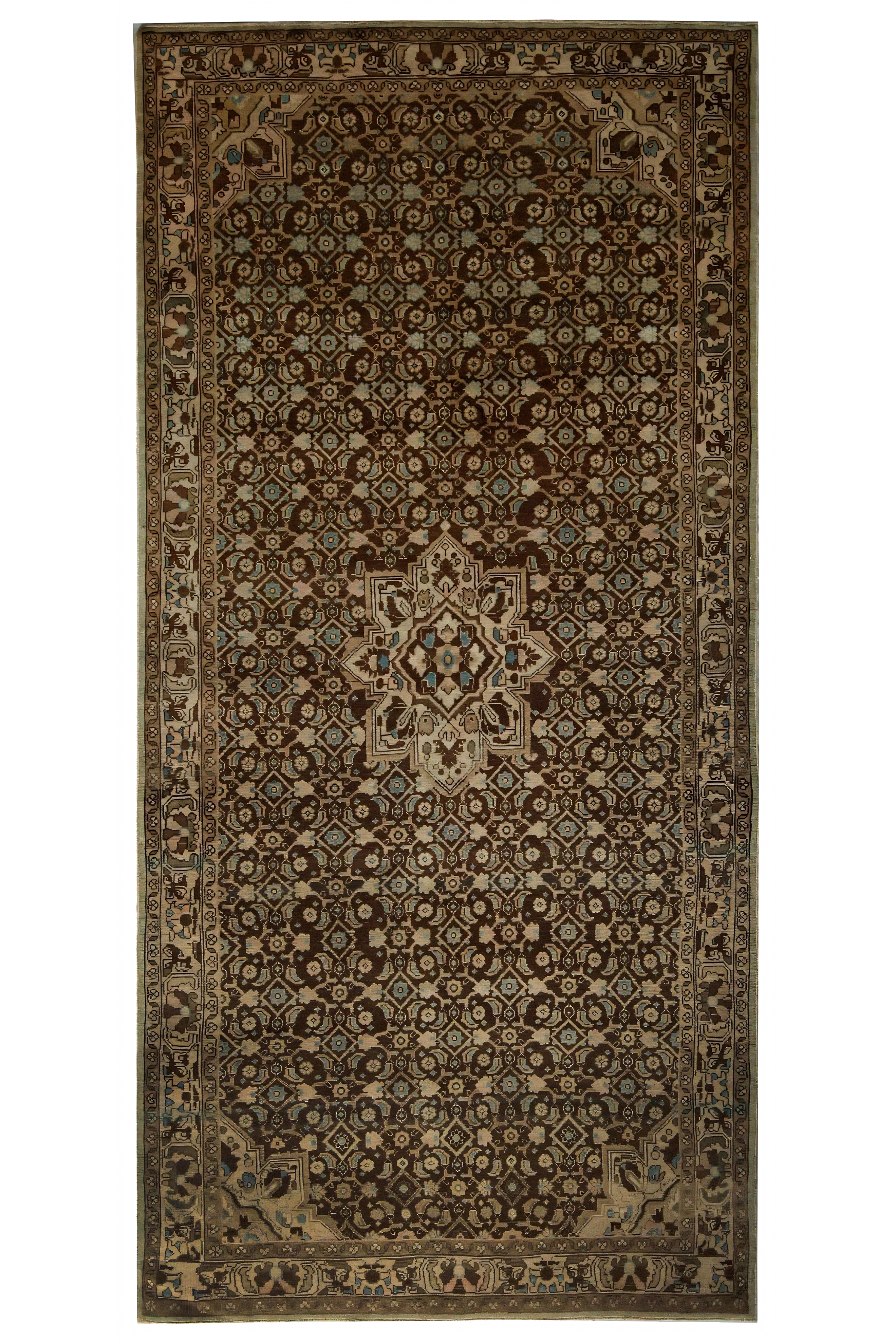 Antique Persian Malayer Traditional Rug 96750