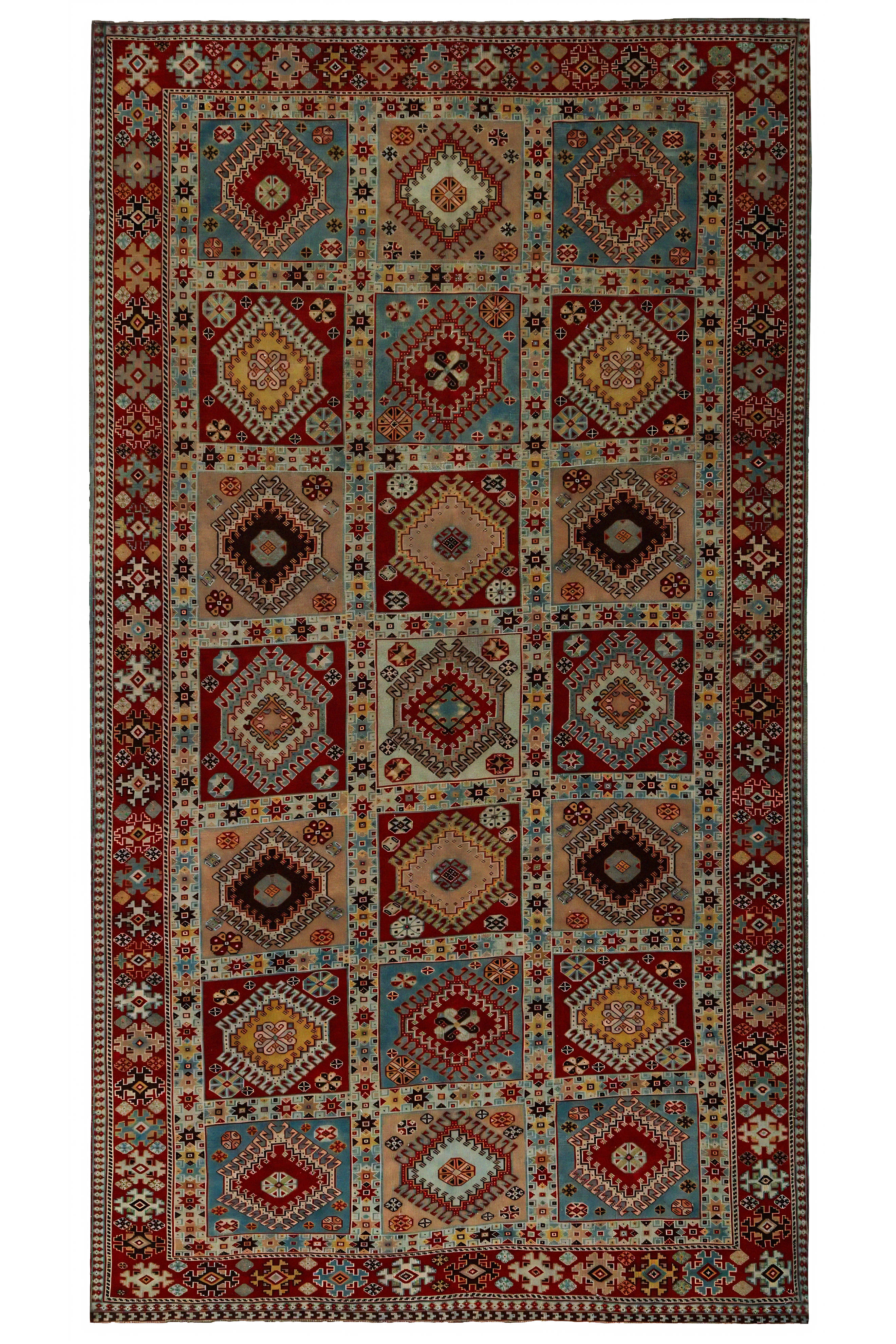 Antique Persian Shiraz Traditional Rug 96753