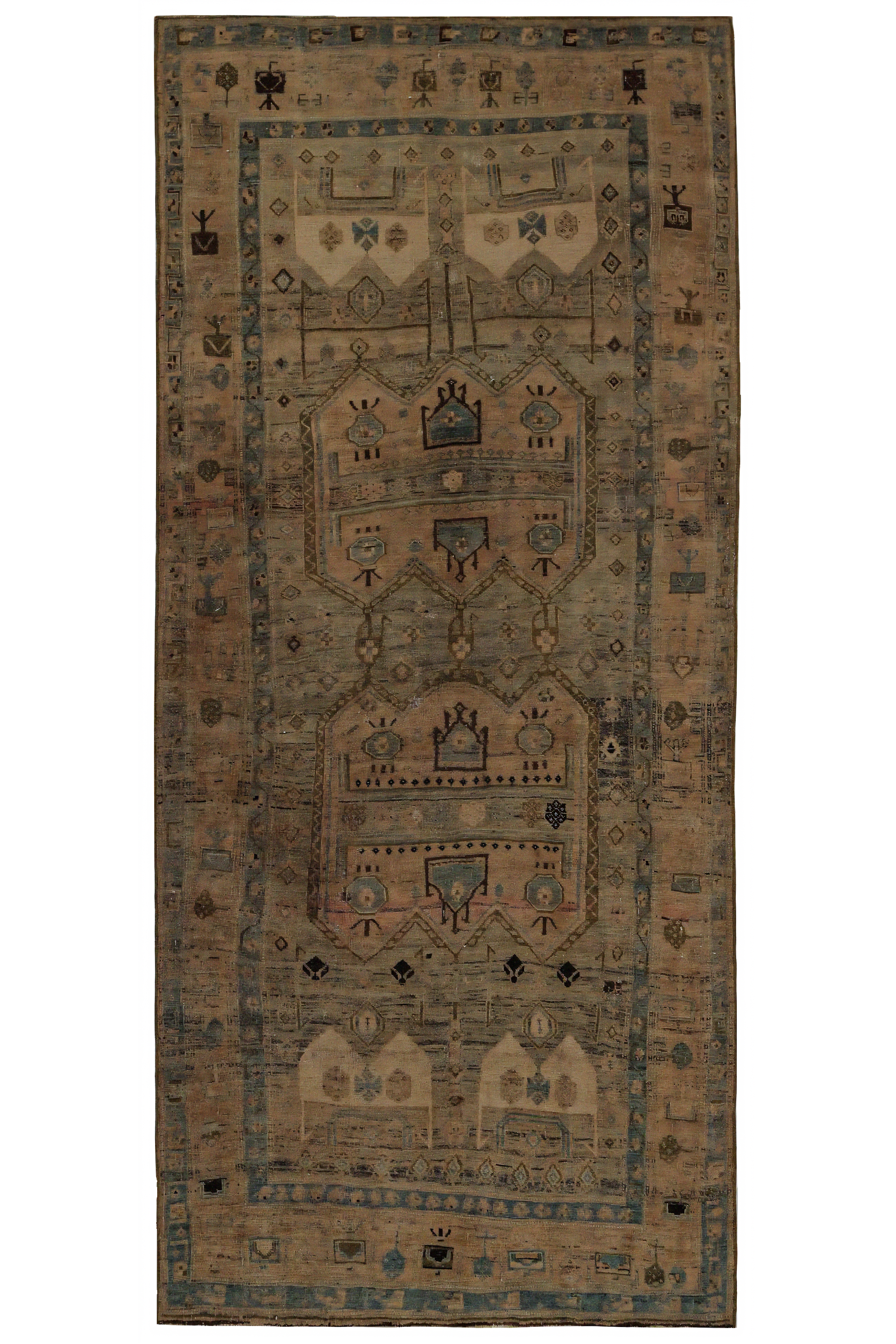 Antique Persian Bijar Traditional Rug 96757