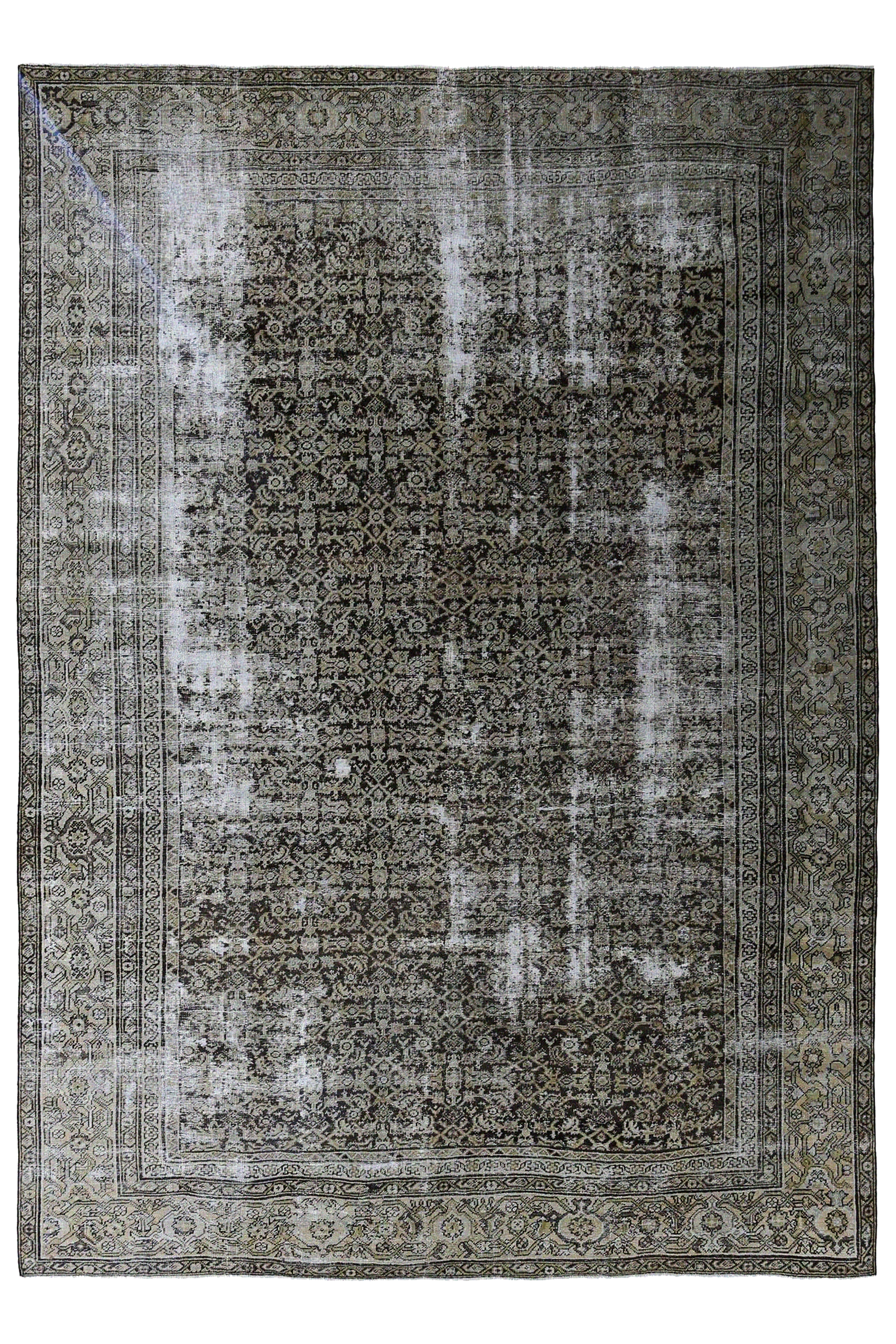 Antique Persian Mahal Traditional Rug 96788