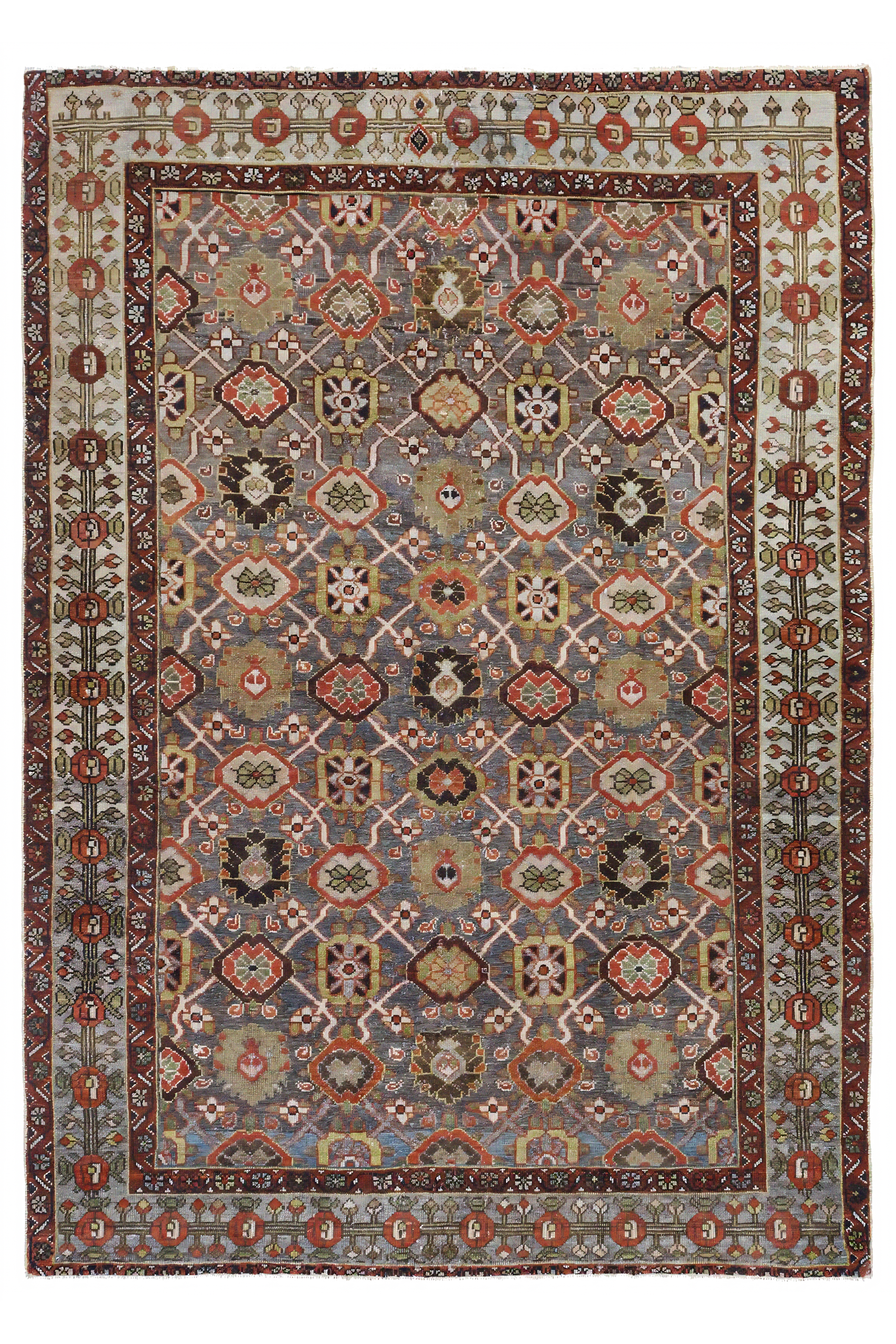Antique Persian Malayer Traditional Rug 96794