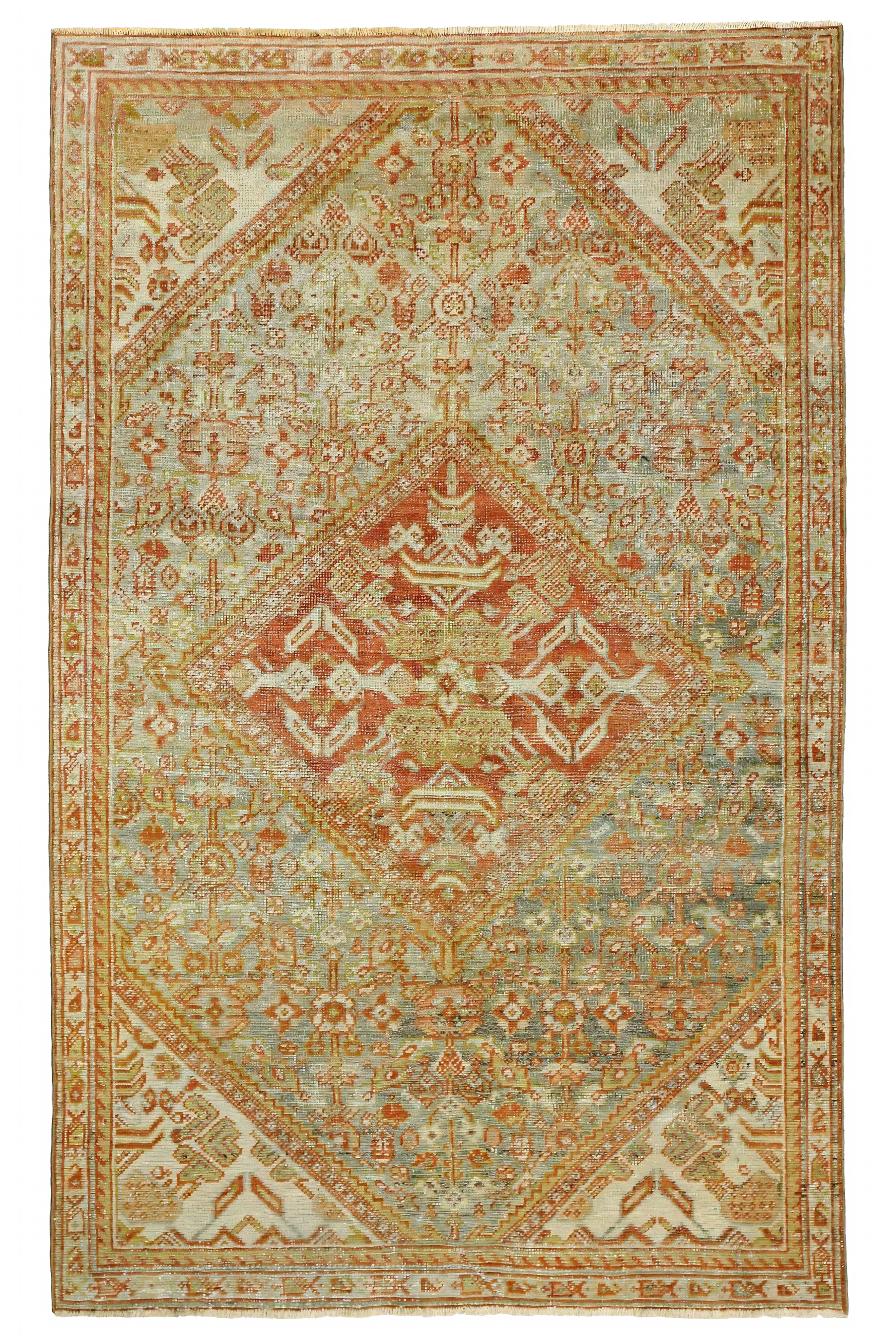 Antique Persian Mahal Traditional Rug 96795