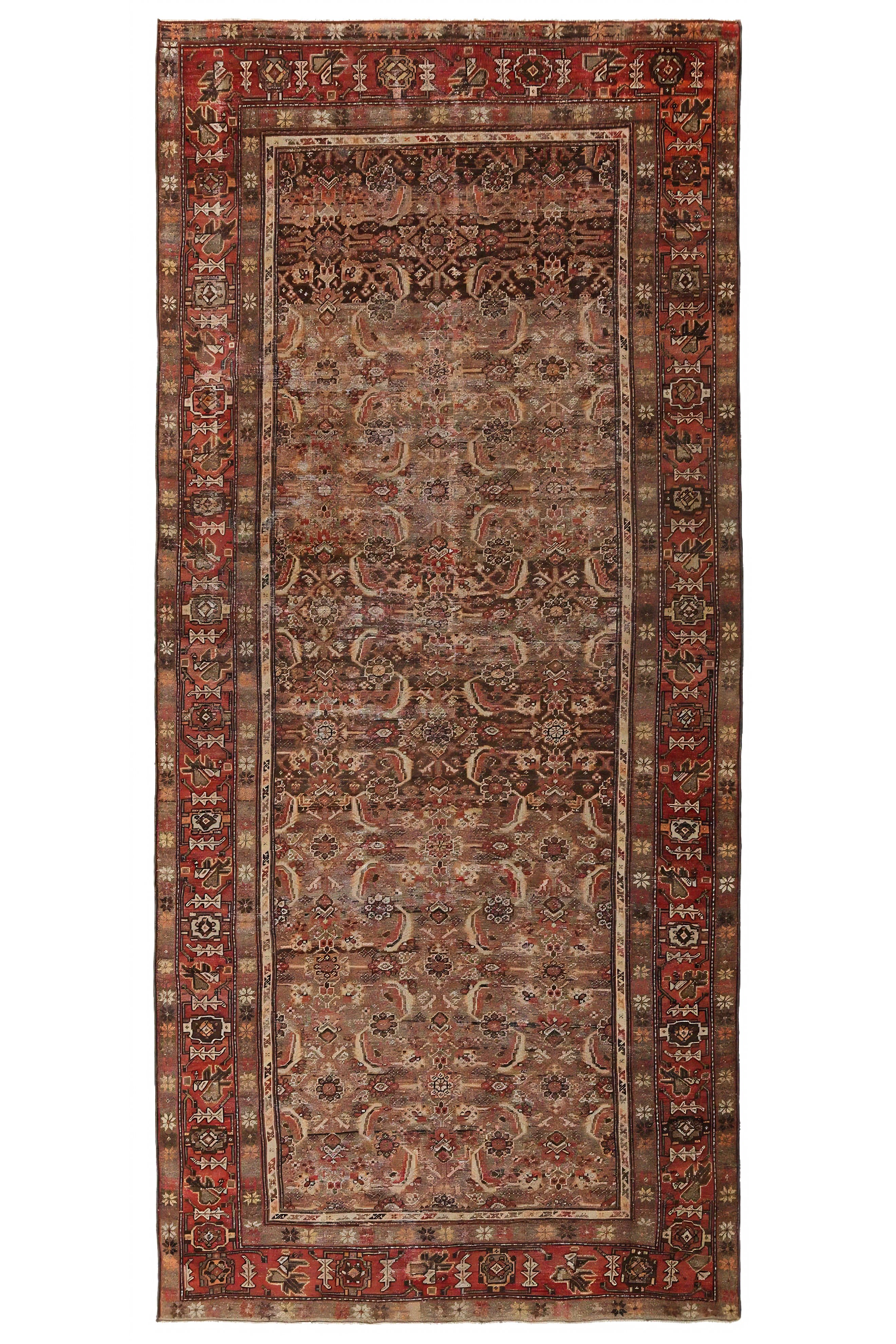 Antique Persian Azarbaijan Traditional Rug 96809
