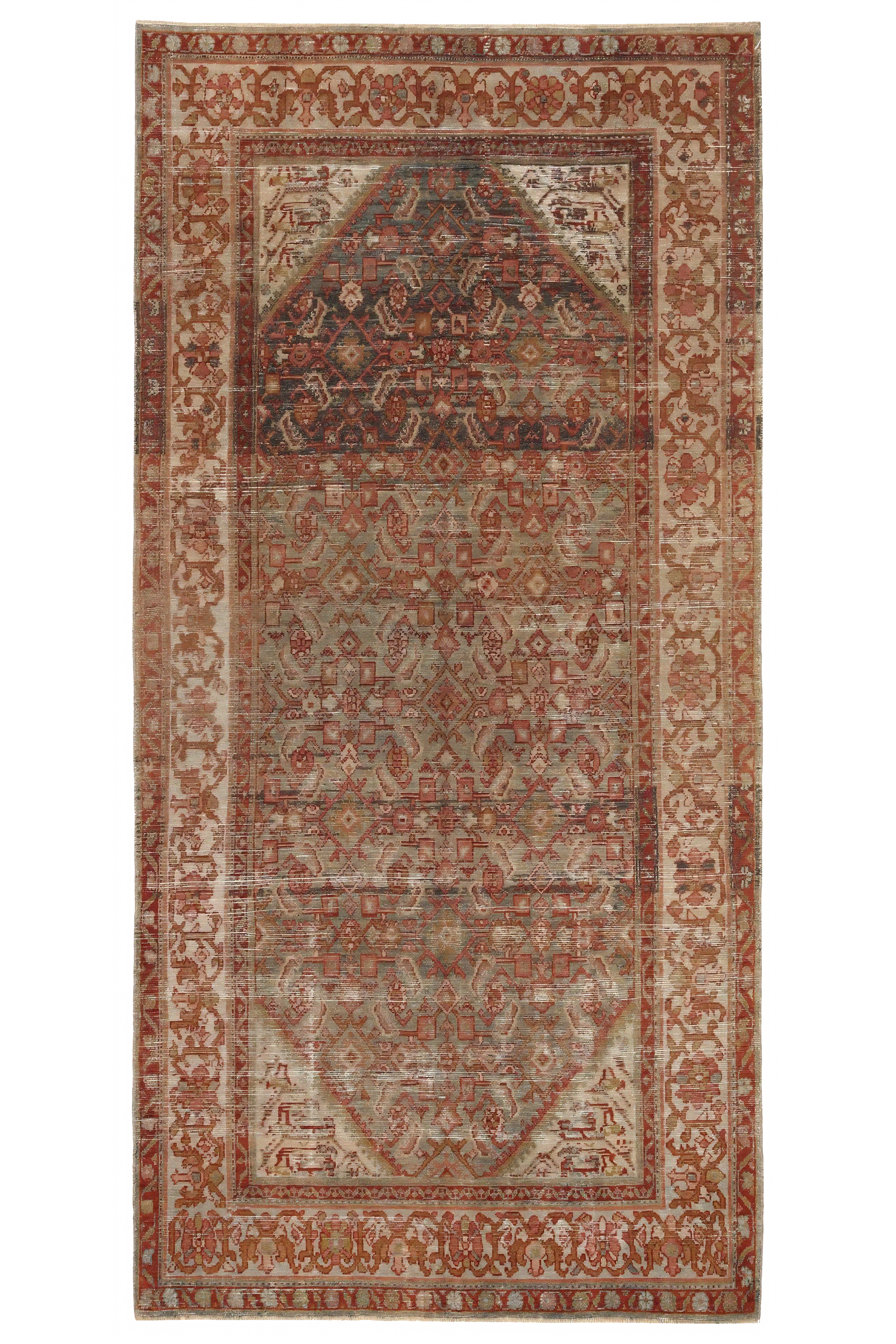Antique Persian Malayer Traditional Rug 96814