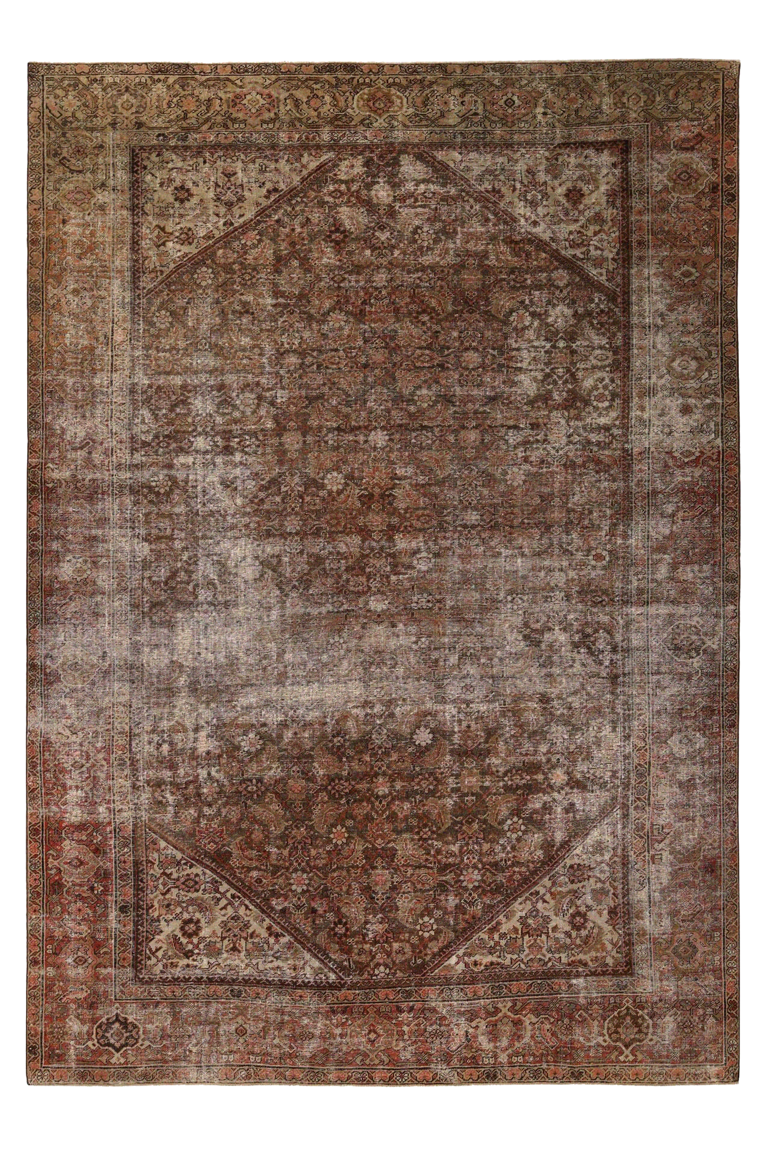 Antique Persian Sultanabad Traditional Rug 96816