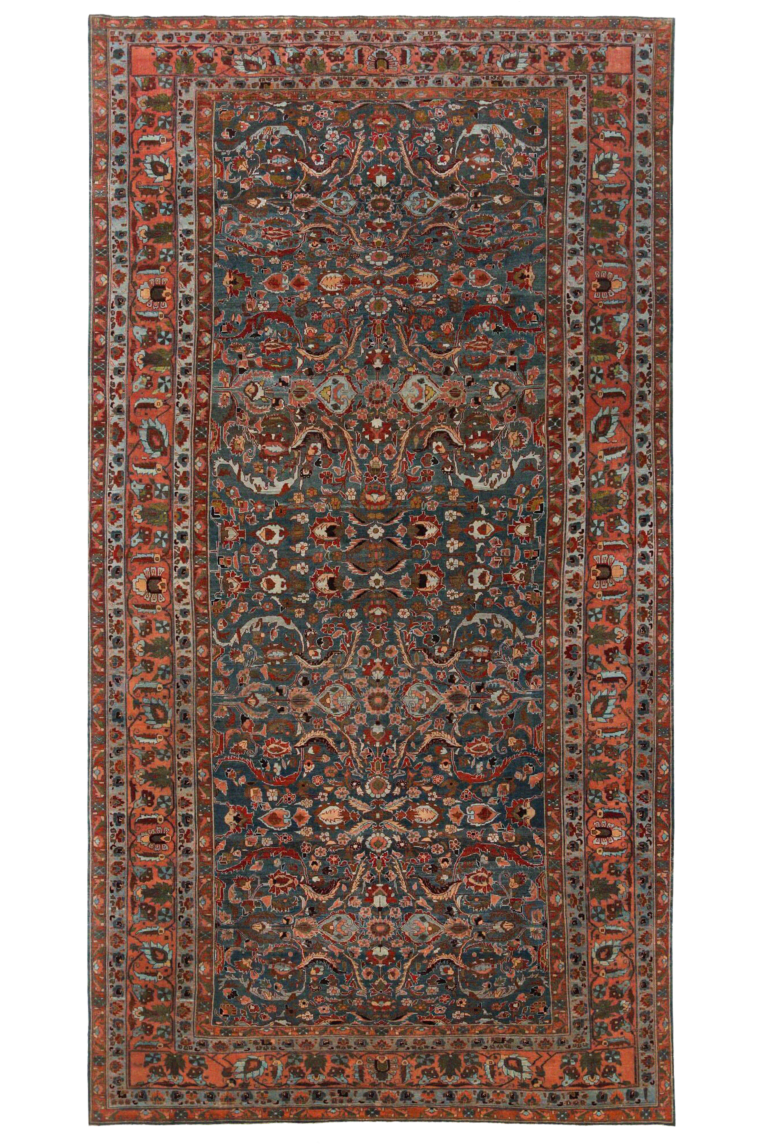 Antique Persian Malayer Traditional Rug 96819