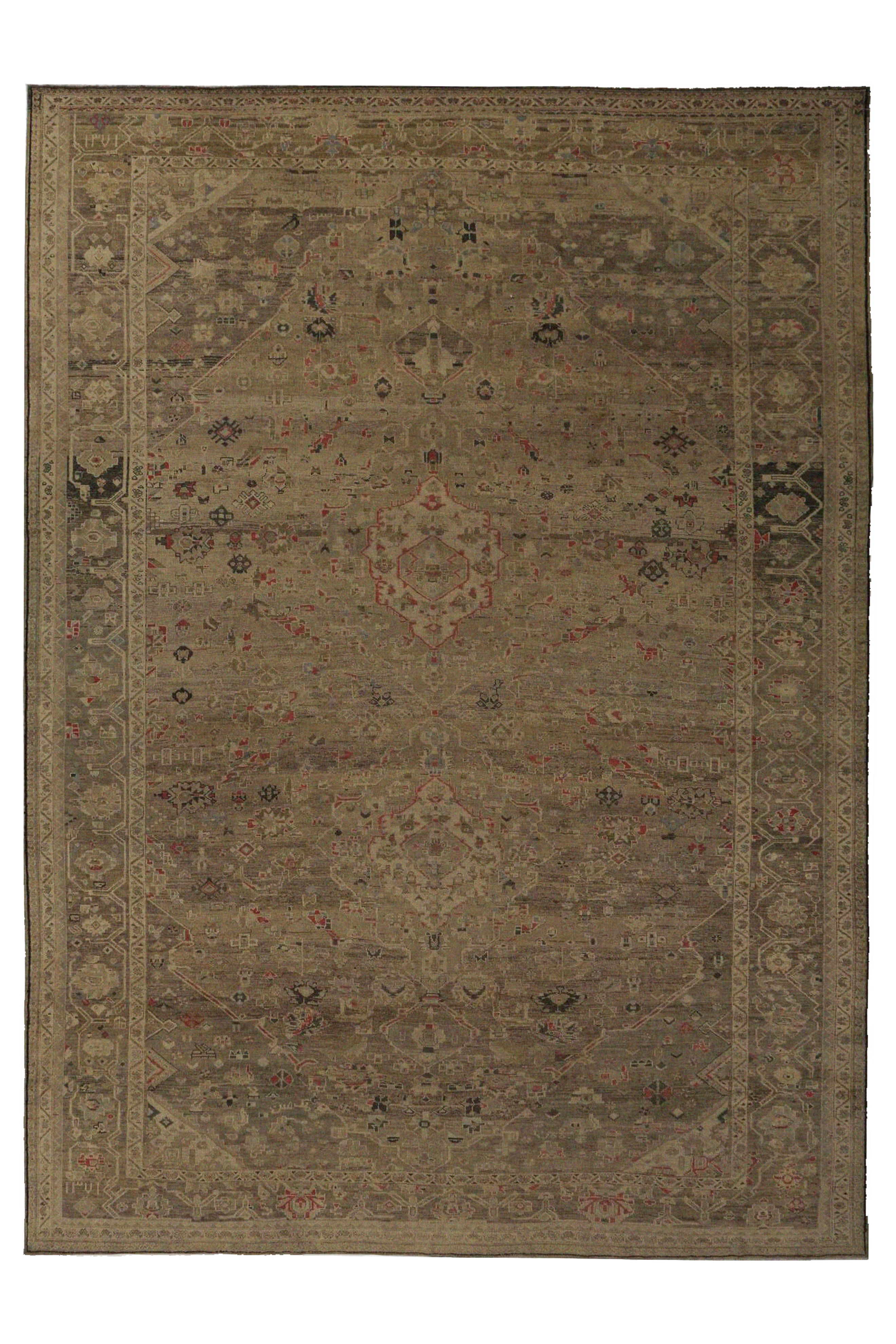 Antique Persian Malayer Traditional Rug 96835