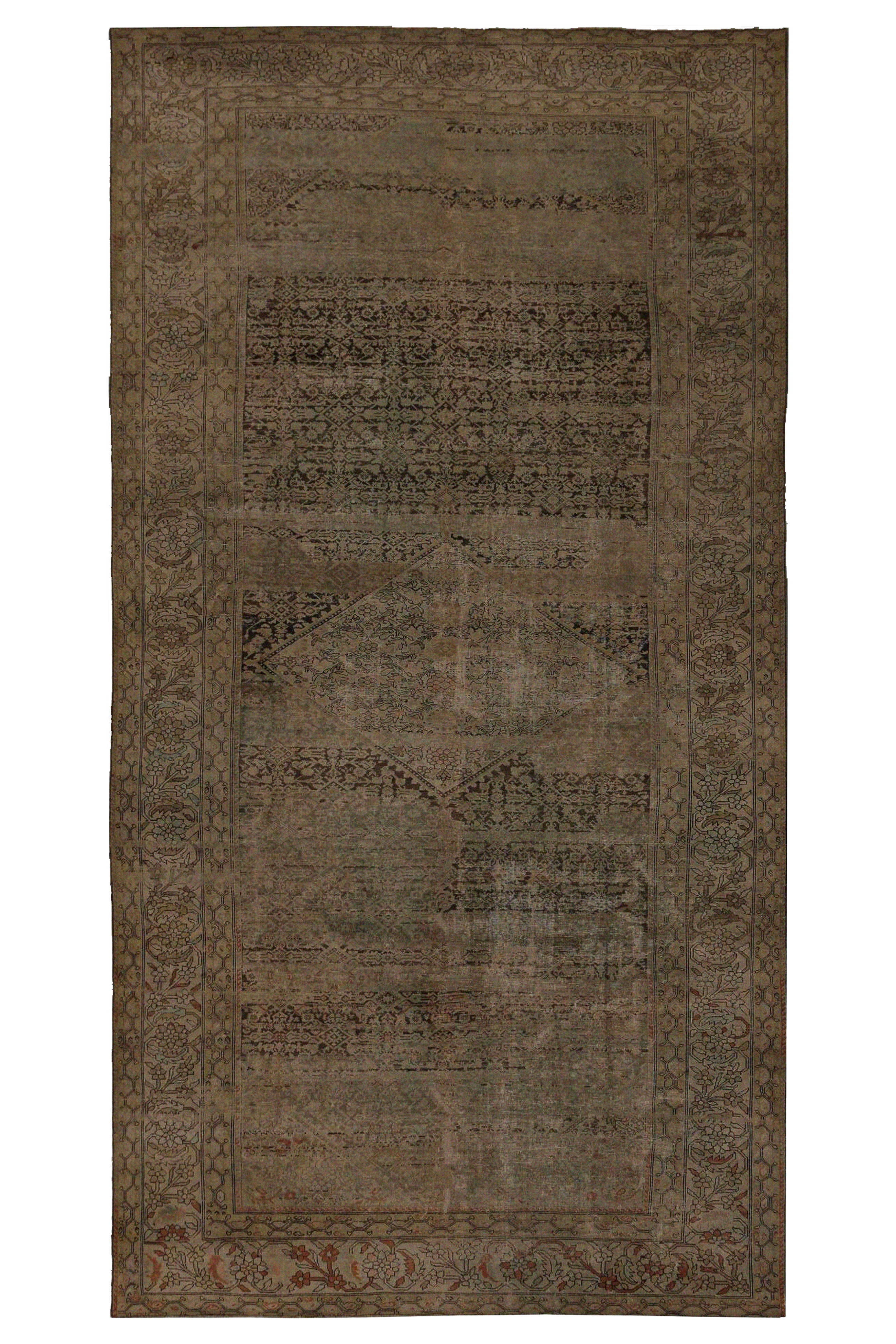 Antique Persian Malayer Traditional Rug 96837