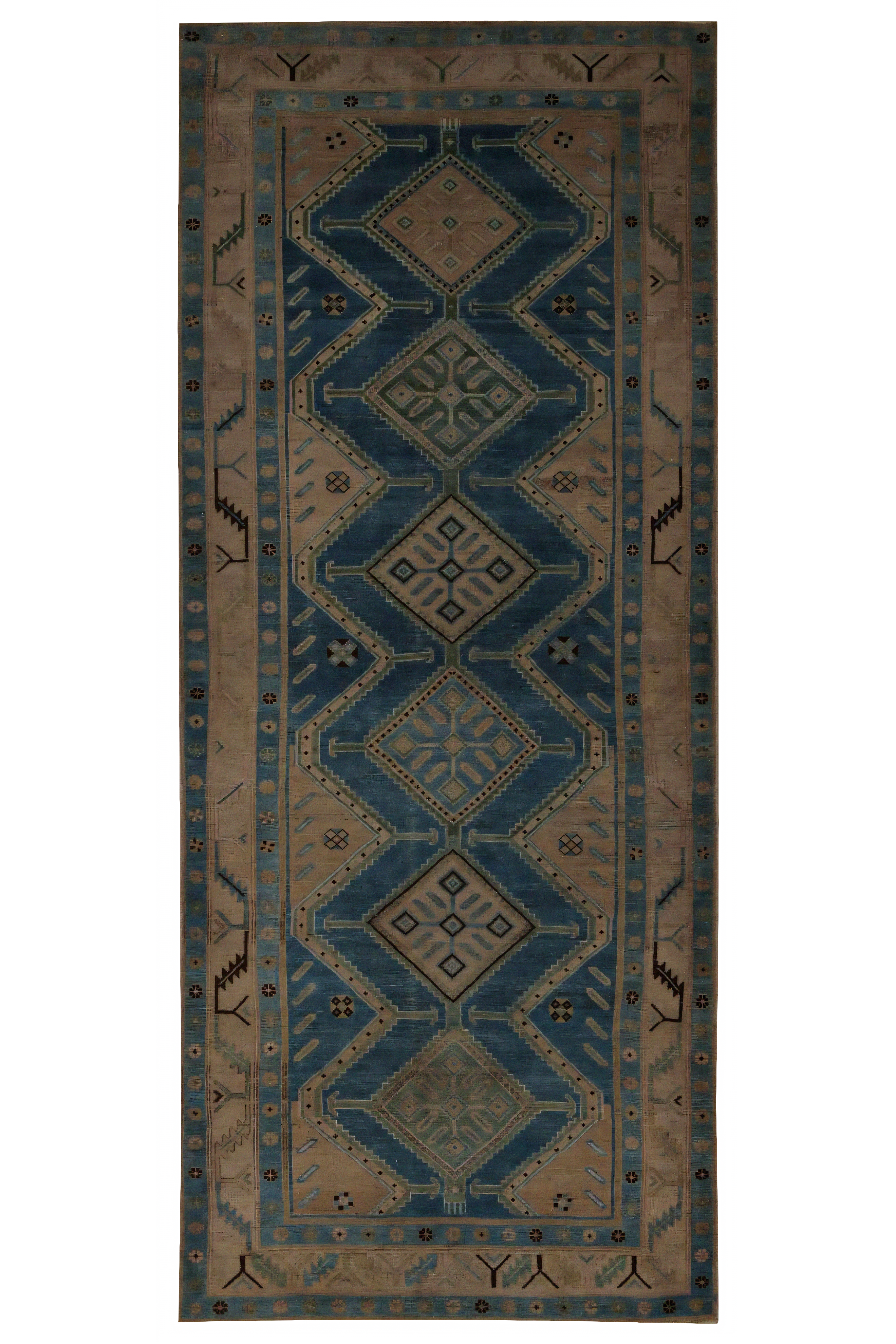 Antique Persian Malayer Traditional Rug 96842