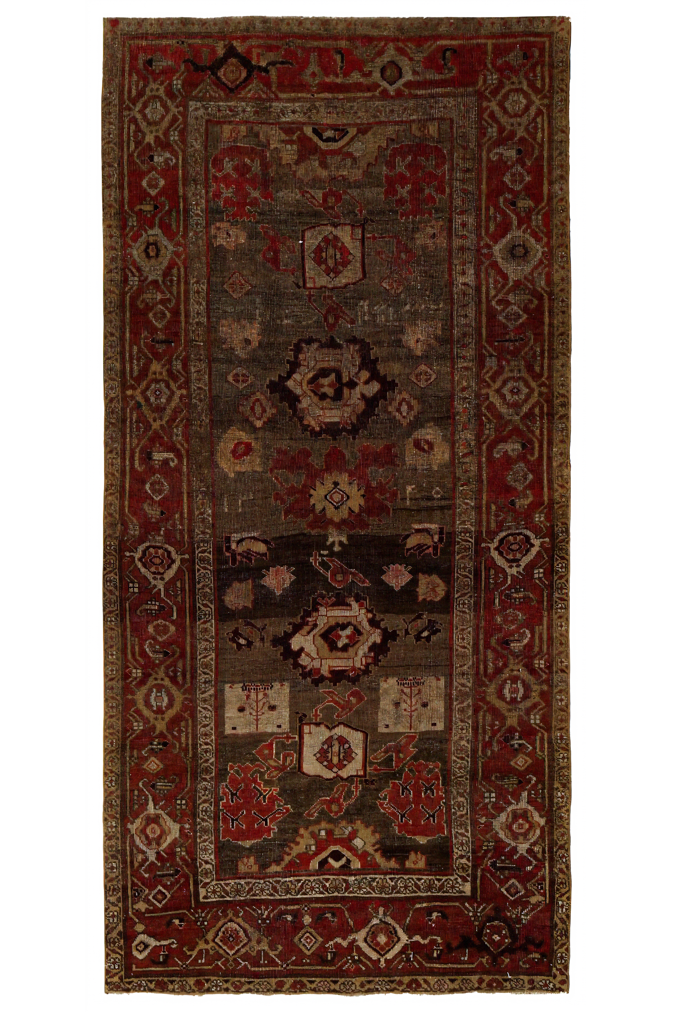Antique Persian Bijar Traditional Rug 96857
