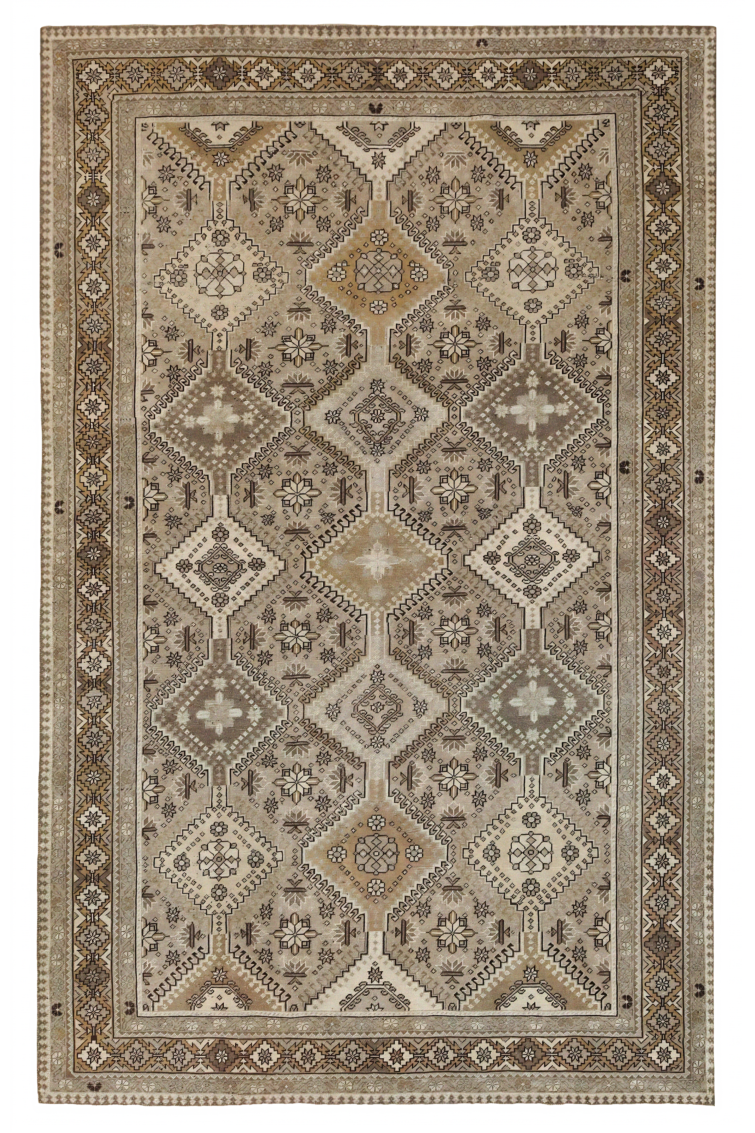 Antique Persian Shiraz Traditional Rug 96861