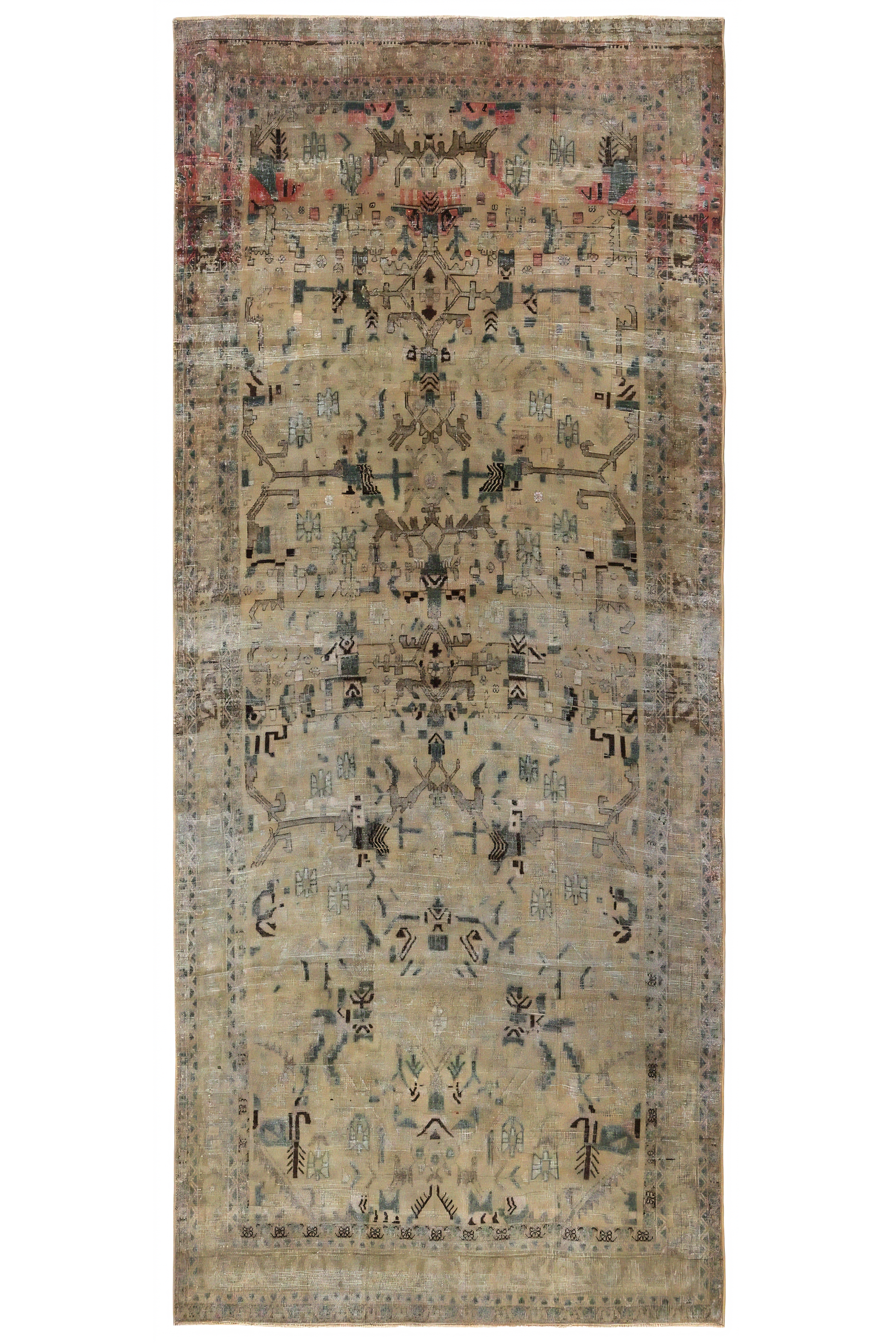 Antique Persian Bijar Traditional Rug 96864