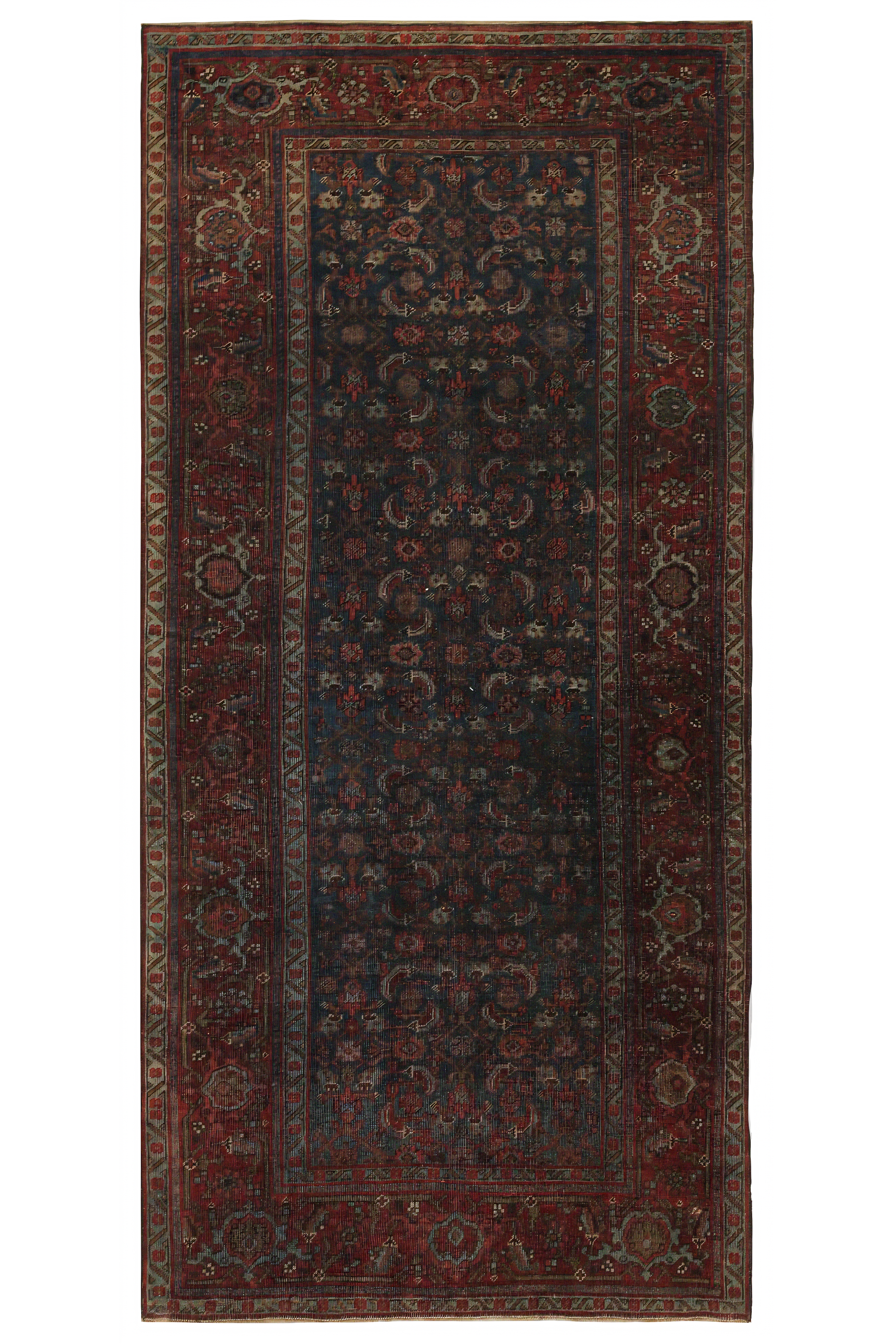 Antique Persian Bijar Traditional Rug 96865