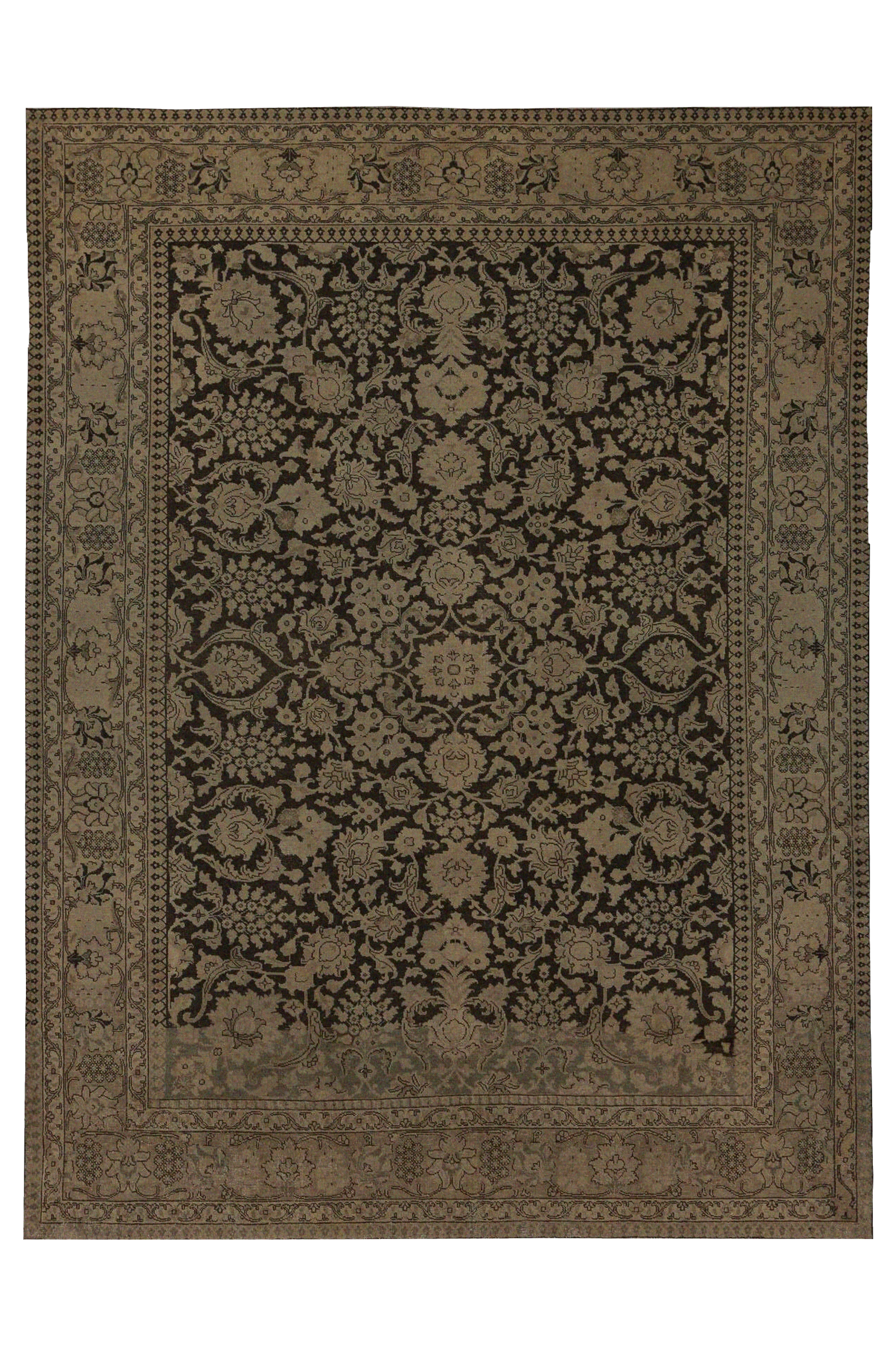 Antique Persian Tabriz Traditional Rug 96872