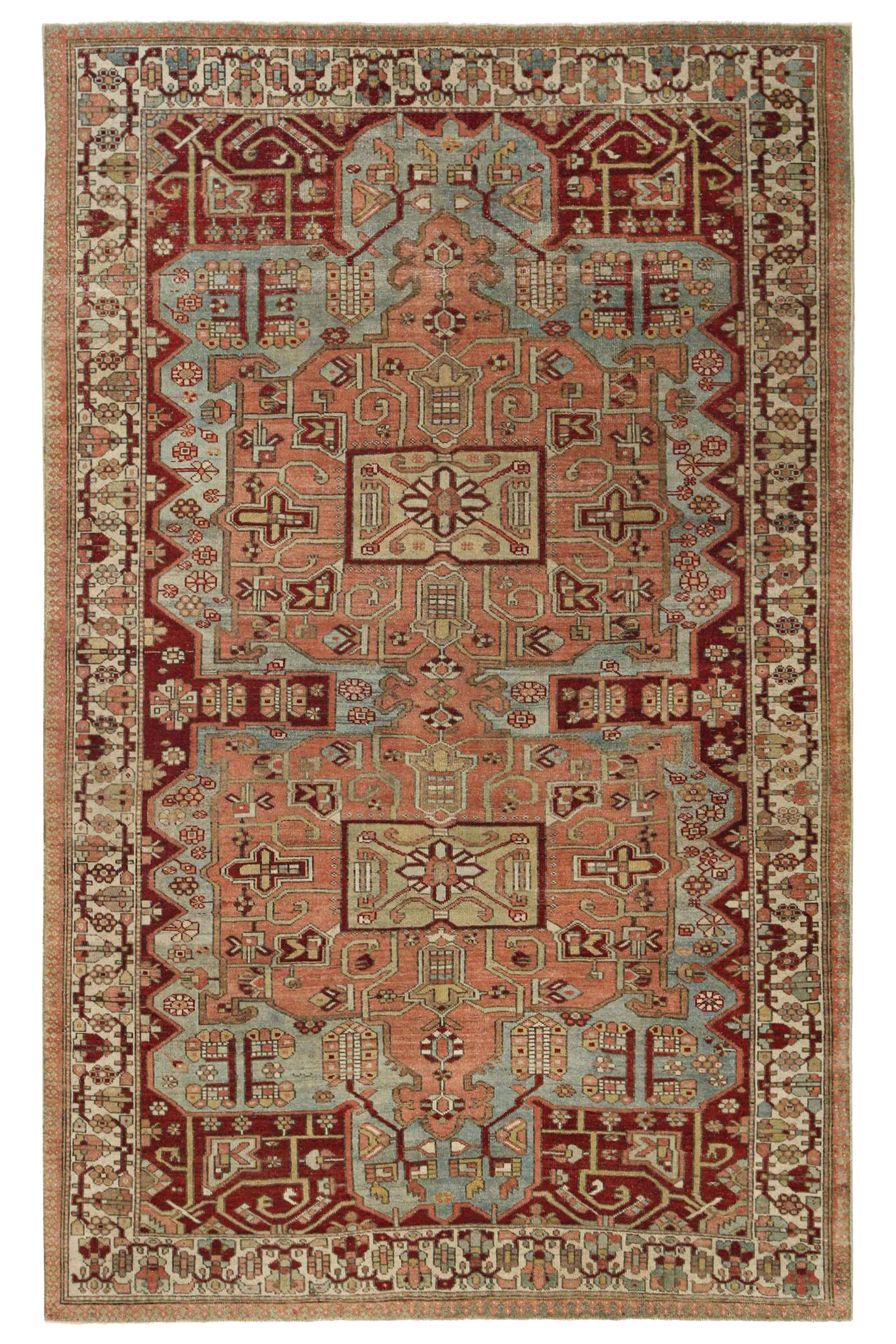 Antique Persian Bakhtiar Traditional Rug 96874