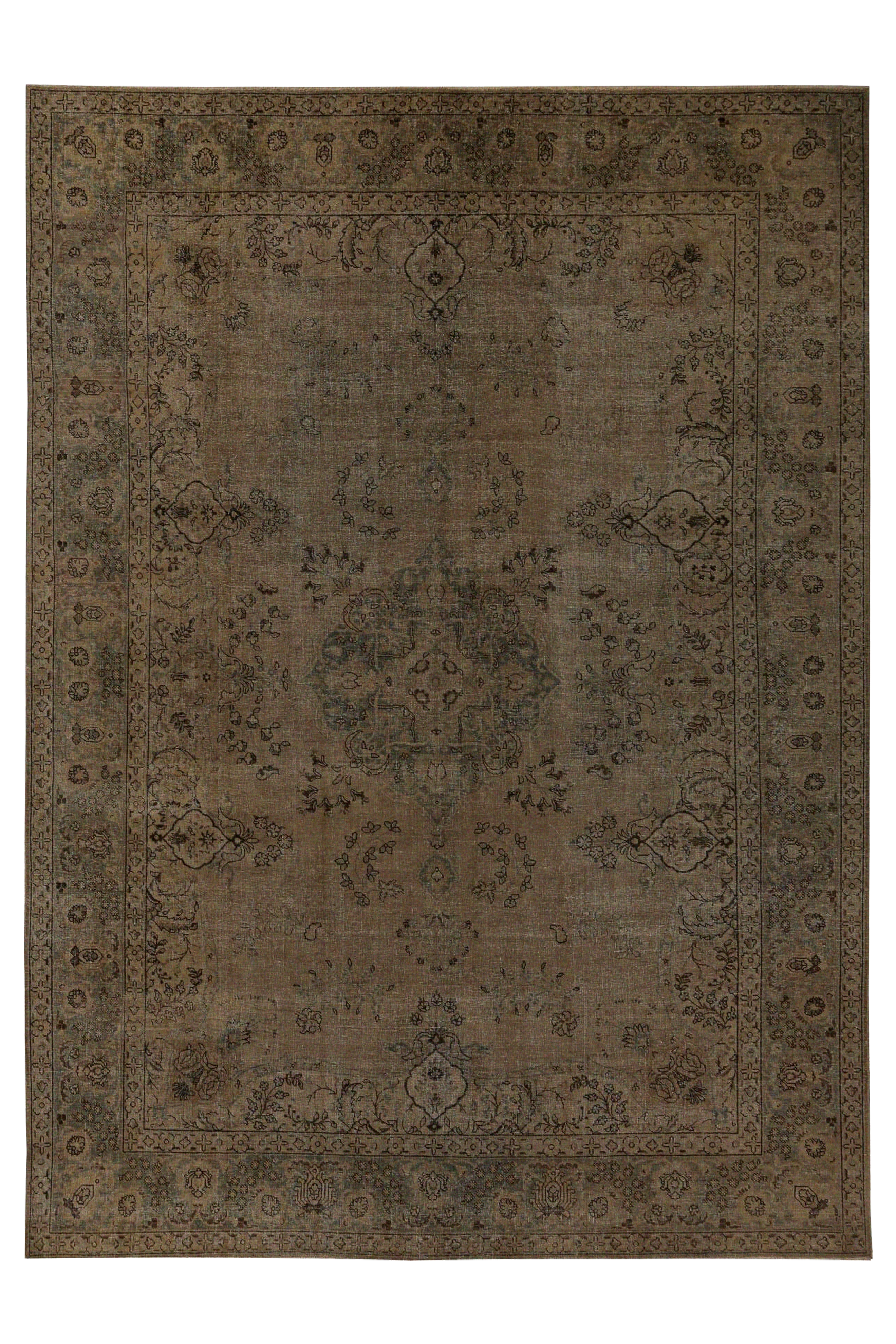 Antique Persian Tabriz Traditional Rug 96880