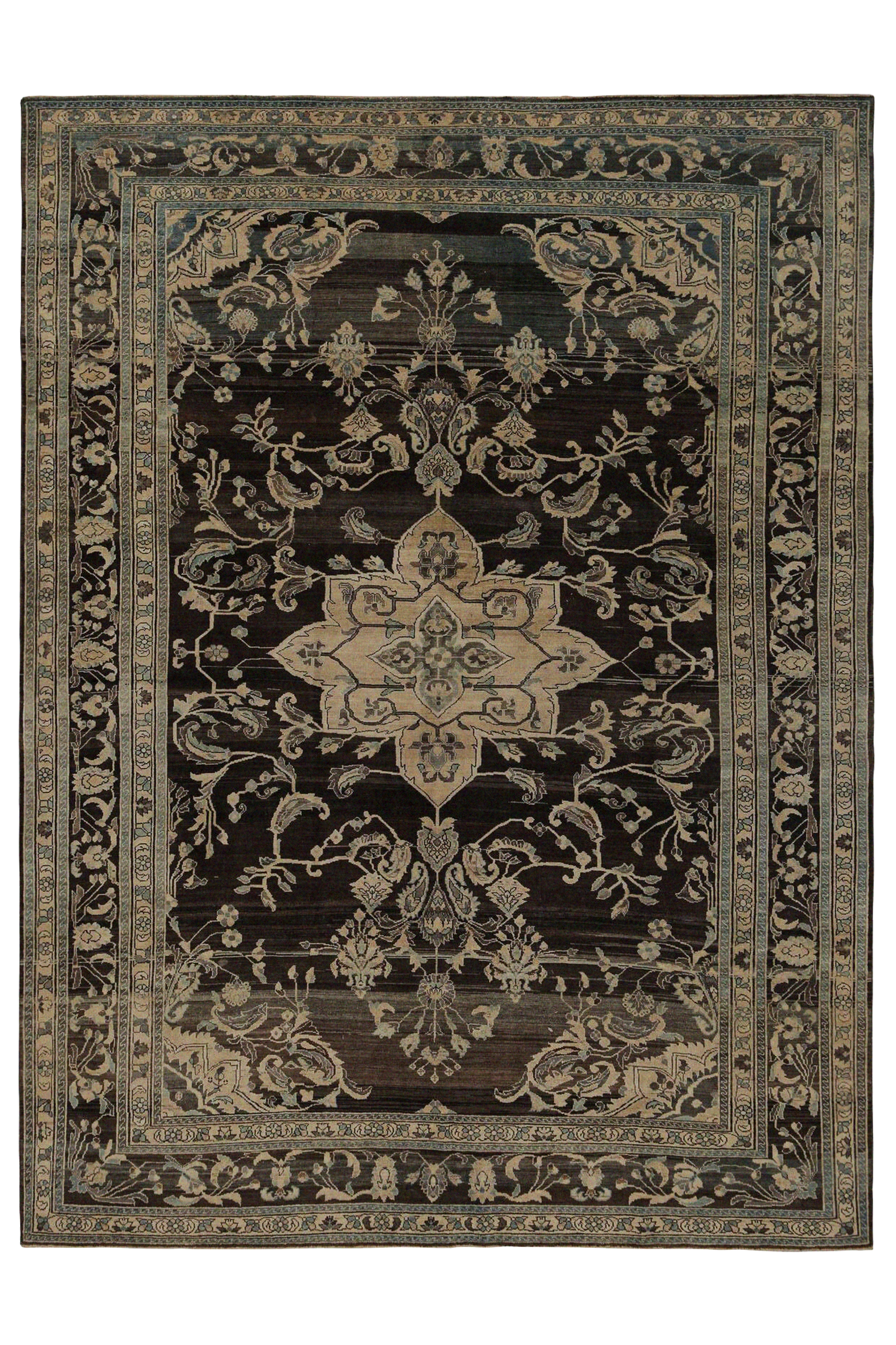 Antique Persian Malayer Traditional Rug 96886