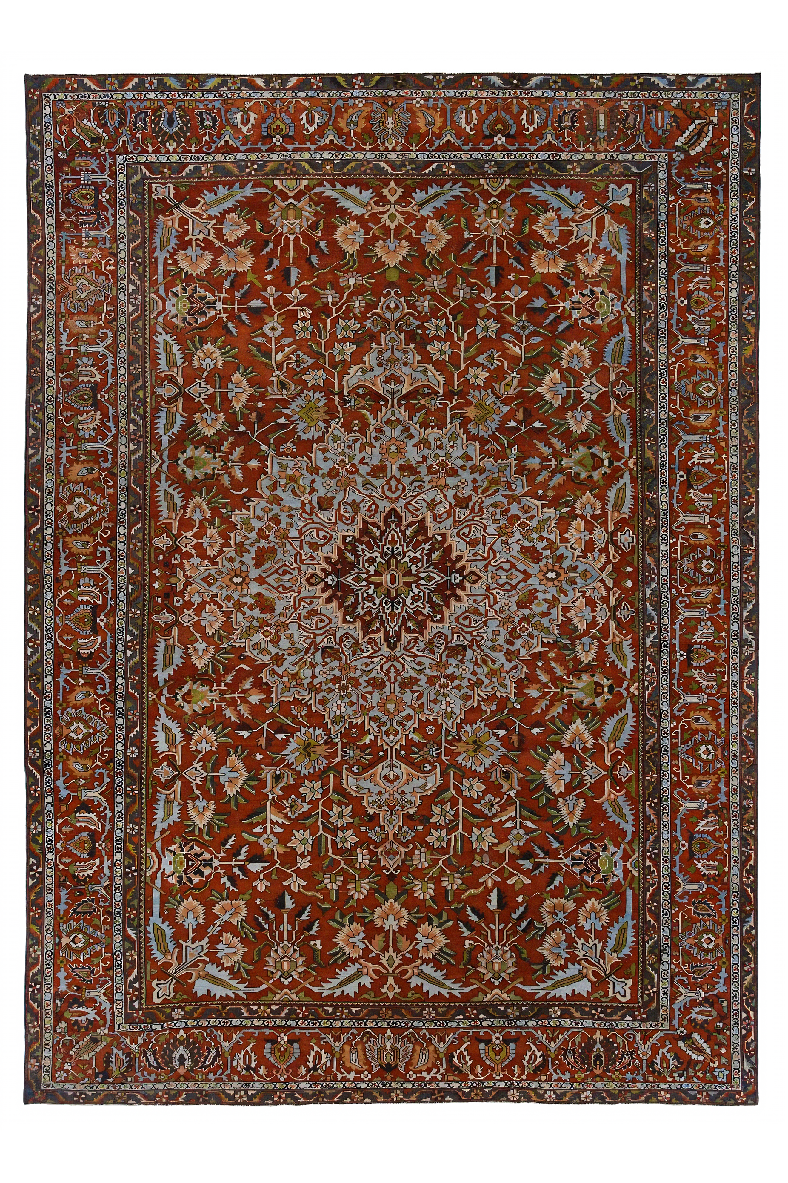 Antique Persian Bakhtiar Traditional Rug 96889
