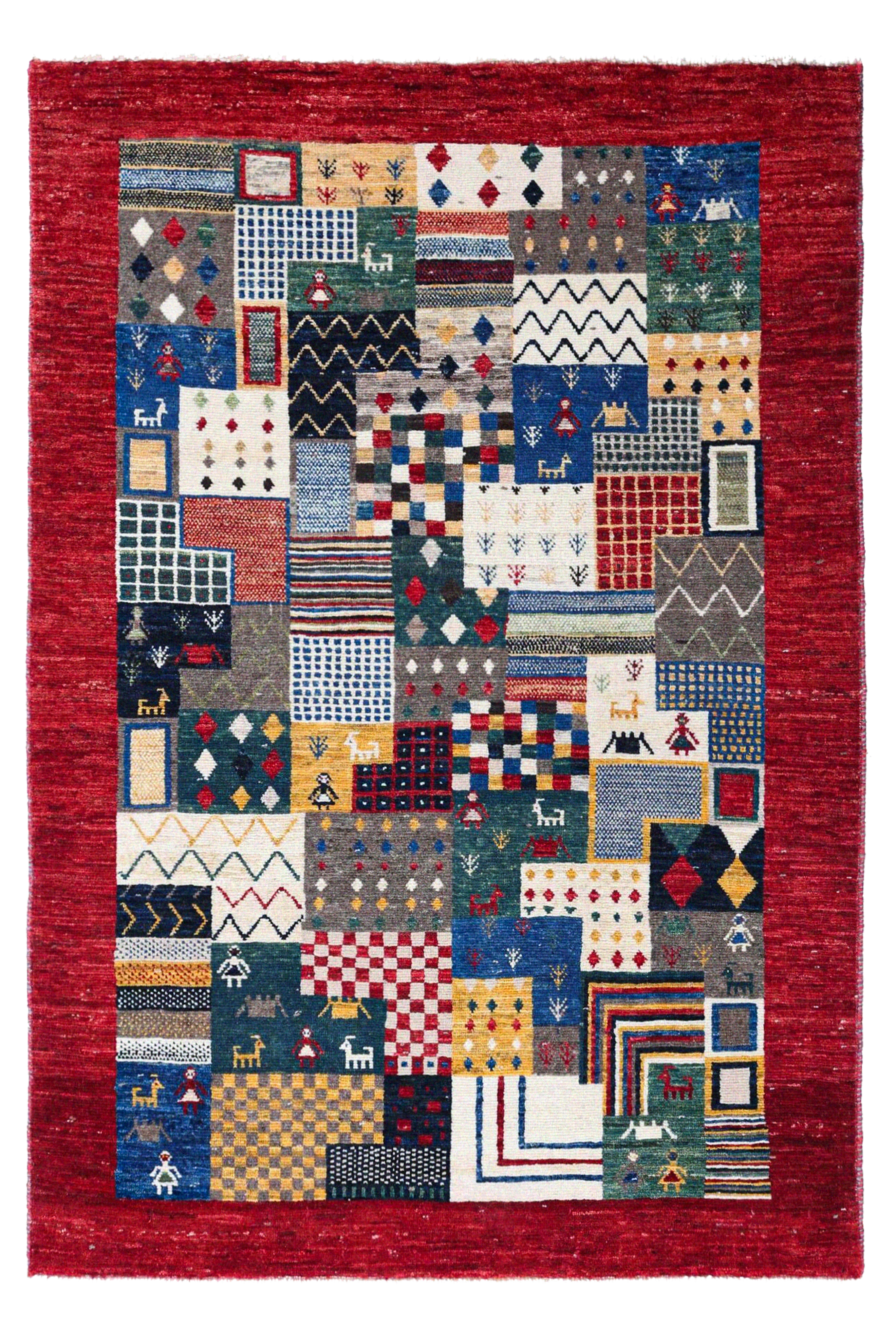 Antique Persian Gabbeh Tribal Rug 96890