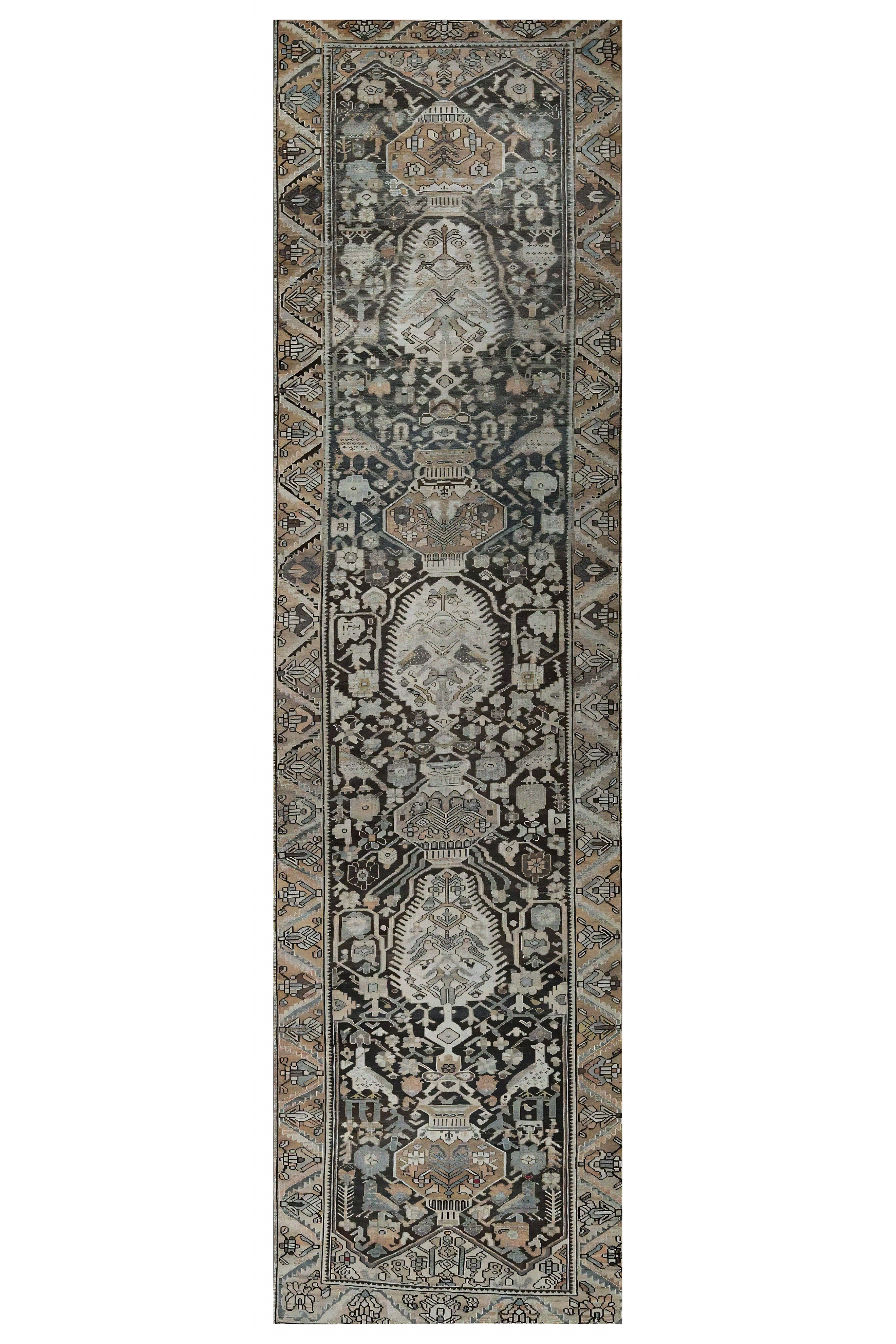 Antique Persian Malayer Traditional Rug 96892
