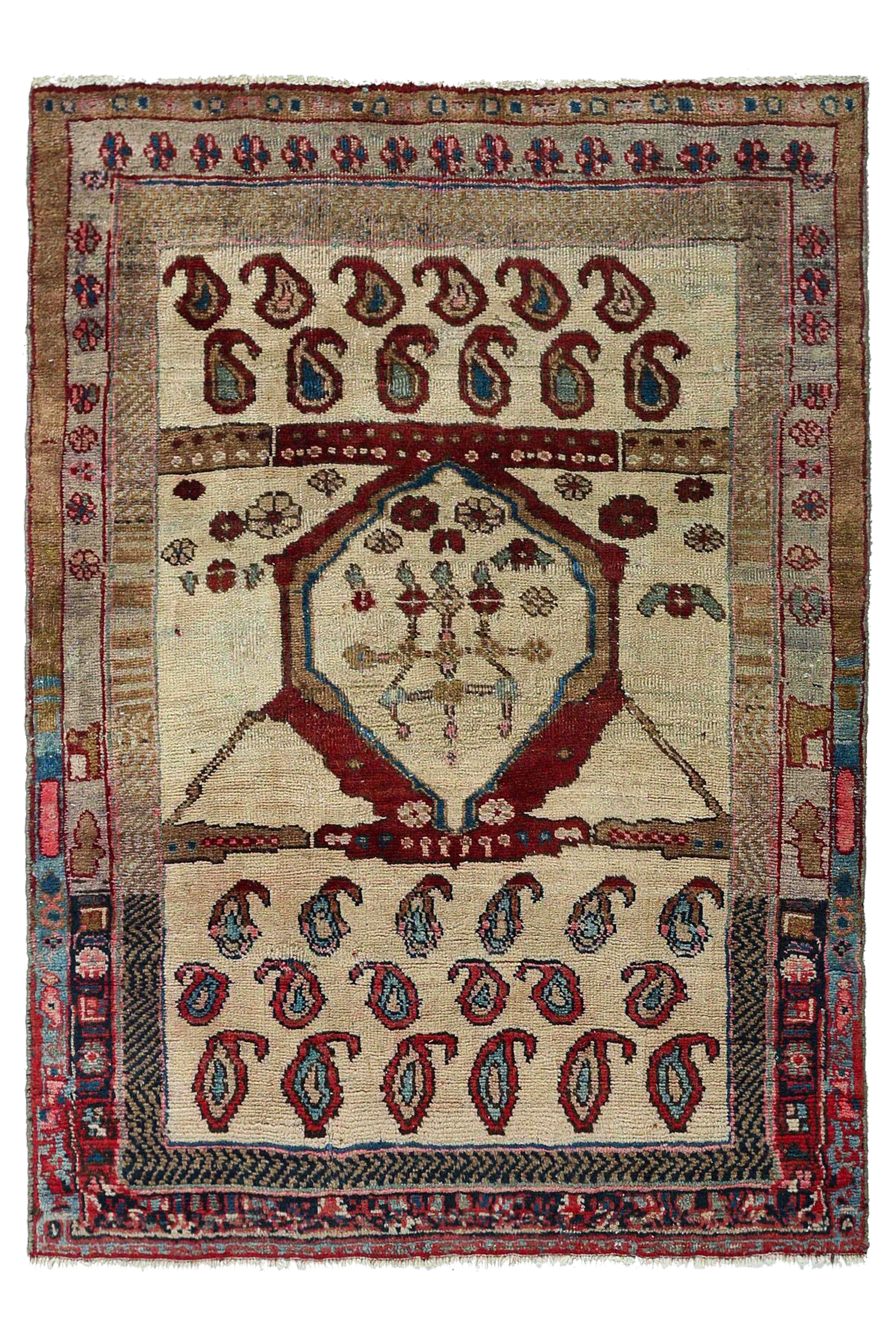 Antique Persian Azarbaijan Traditional Rug 96894
