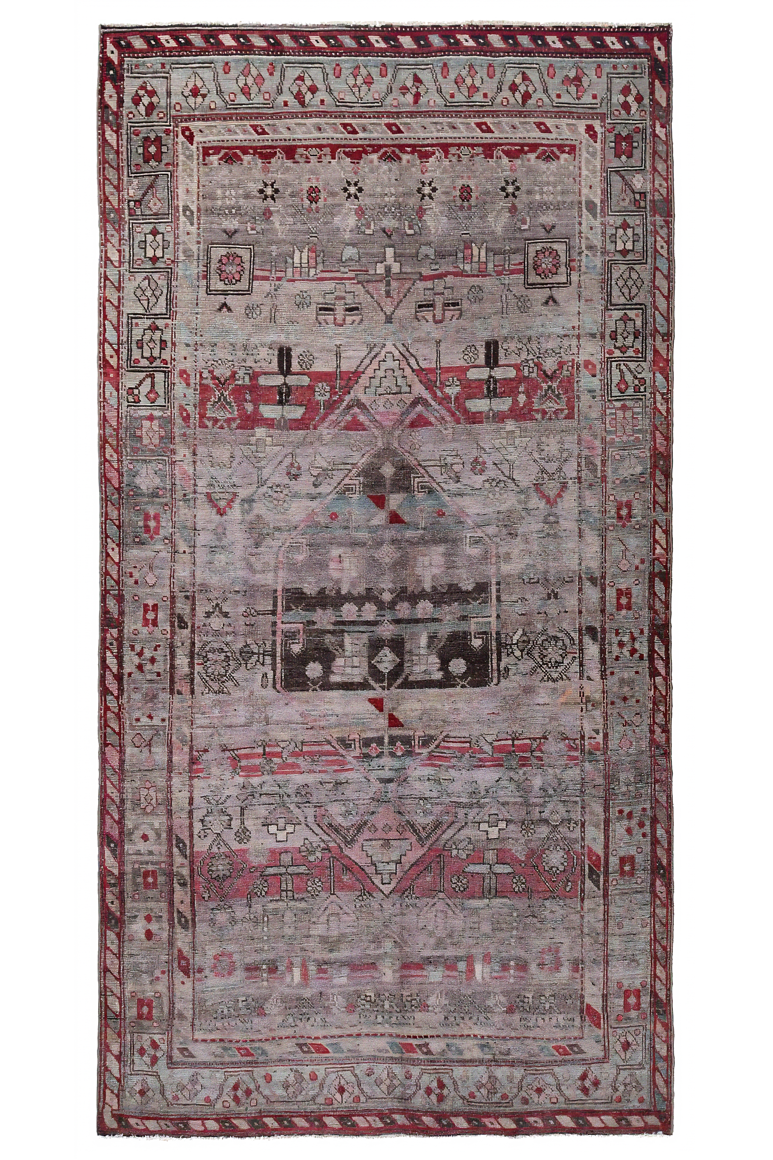Antique Persian Bijar Traditional Rug 96902